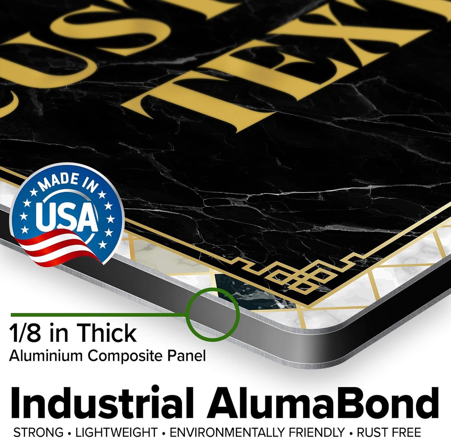 Custom Sign, Custom Street Sign, 11 Font Colors, 13 Font Styles, 4 Hole Options, 22 Sizes, 12x12 Inches, Rust Free DiBound, Fade Resistant, Made in USA by My Sign Center (Marble Tile)