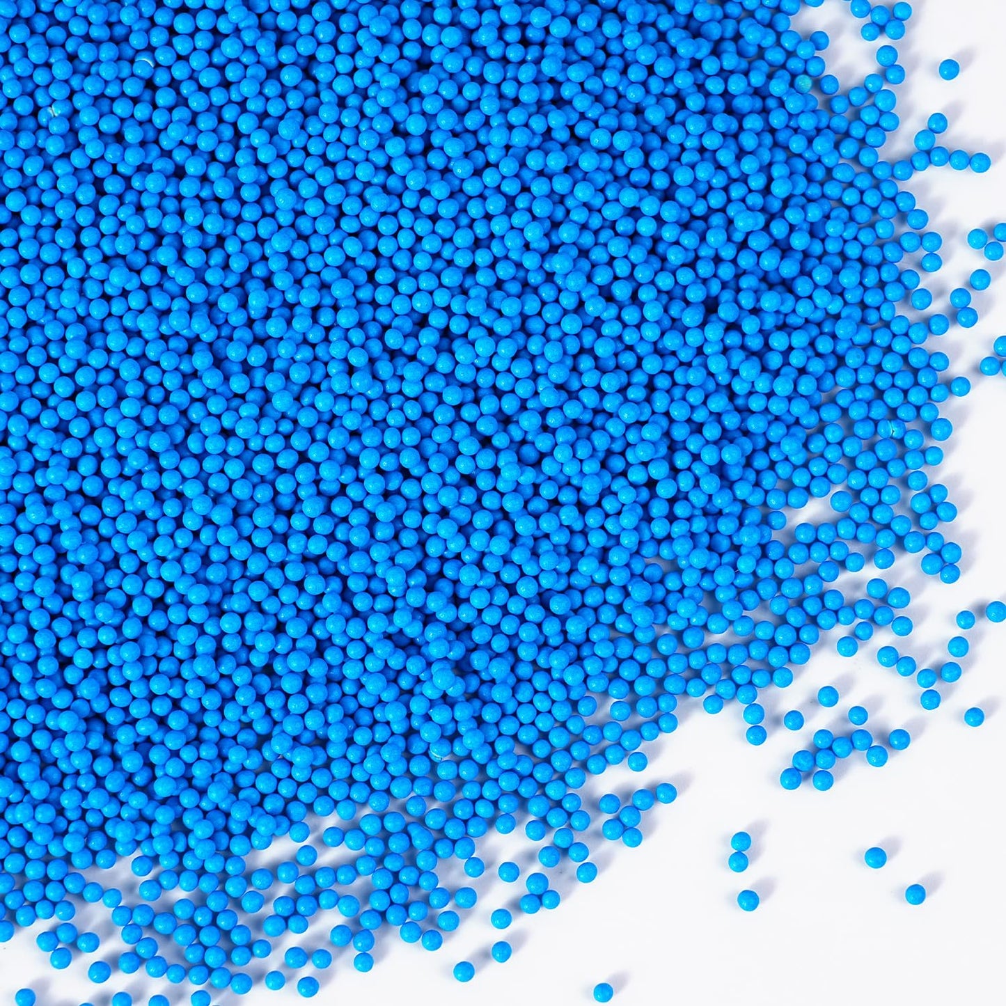 Edible Blue Sprinkles, Blue Nonpareils Sprinkles, 2mm Pearls Sprinkle for Cake Decorating and Baking, for Patriotic, 4th of July, Birthday, Winter Theme Party, and Baby Showers(4.23oz/120g)