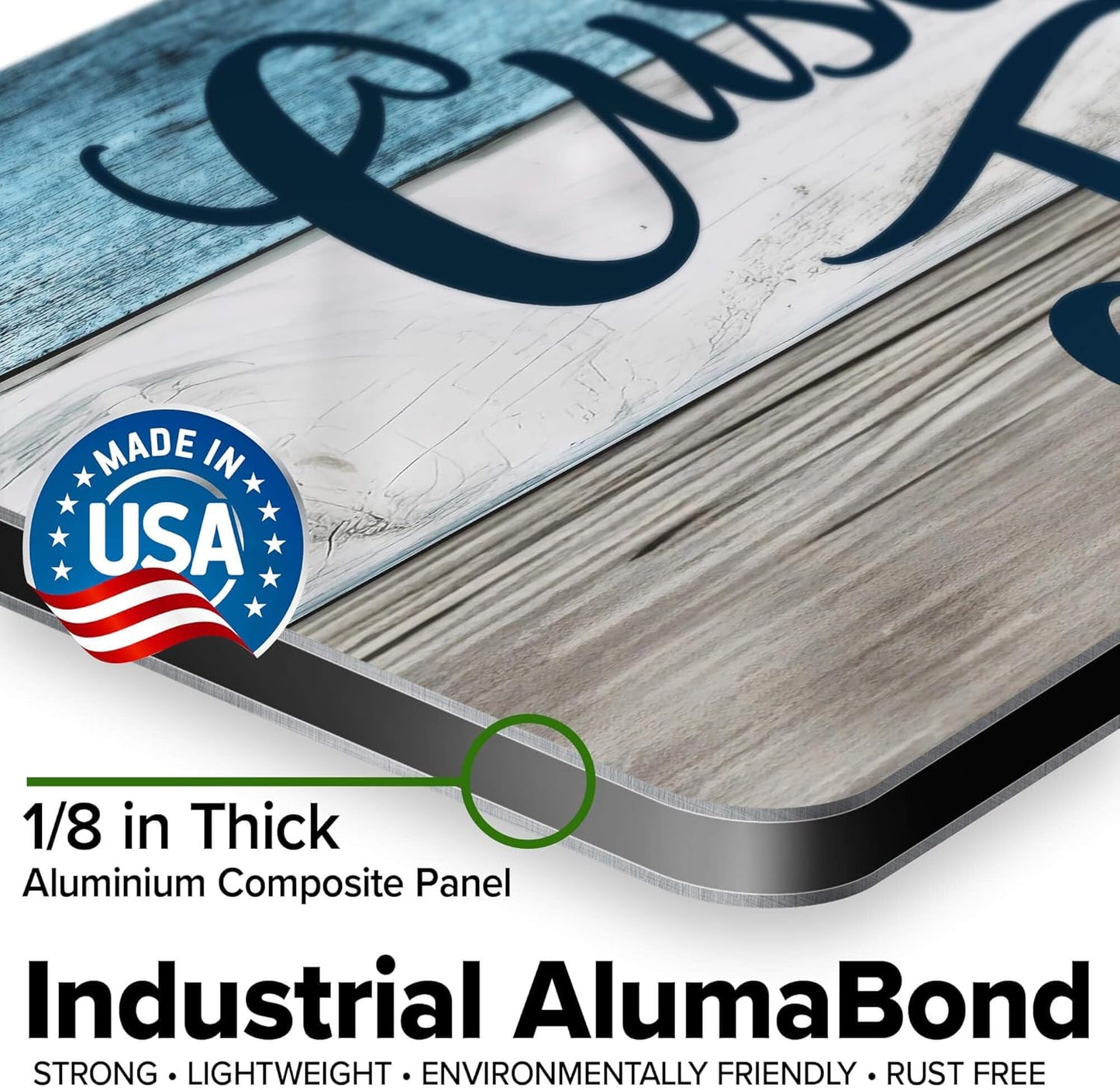 Custom Sign, Custom Street Sign, 11 Font Colors, 13 Font Styles, 4 Hole Options, 22 Sizes, 9x18 Inches, Rust Free DiBound, Fade Resistant, Made in USA by My Sign Center (Coastal)