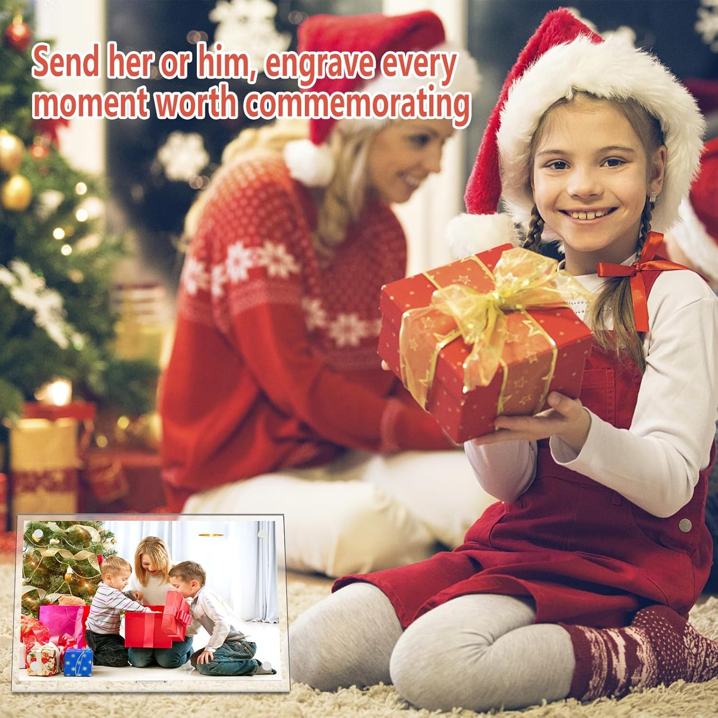 HELPLEX Picture Frames, 3 Pack 4x6 inch Acrylic Picture Frame Clear 4 x 6 Photo Frames Magnetic Picture Frames Ready for Tabletop Display, Effectively Protect Photos from Fading and Yellowing