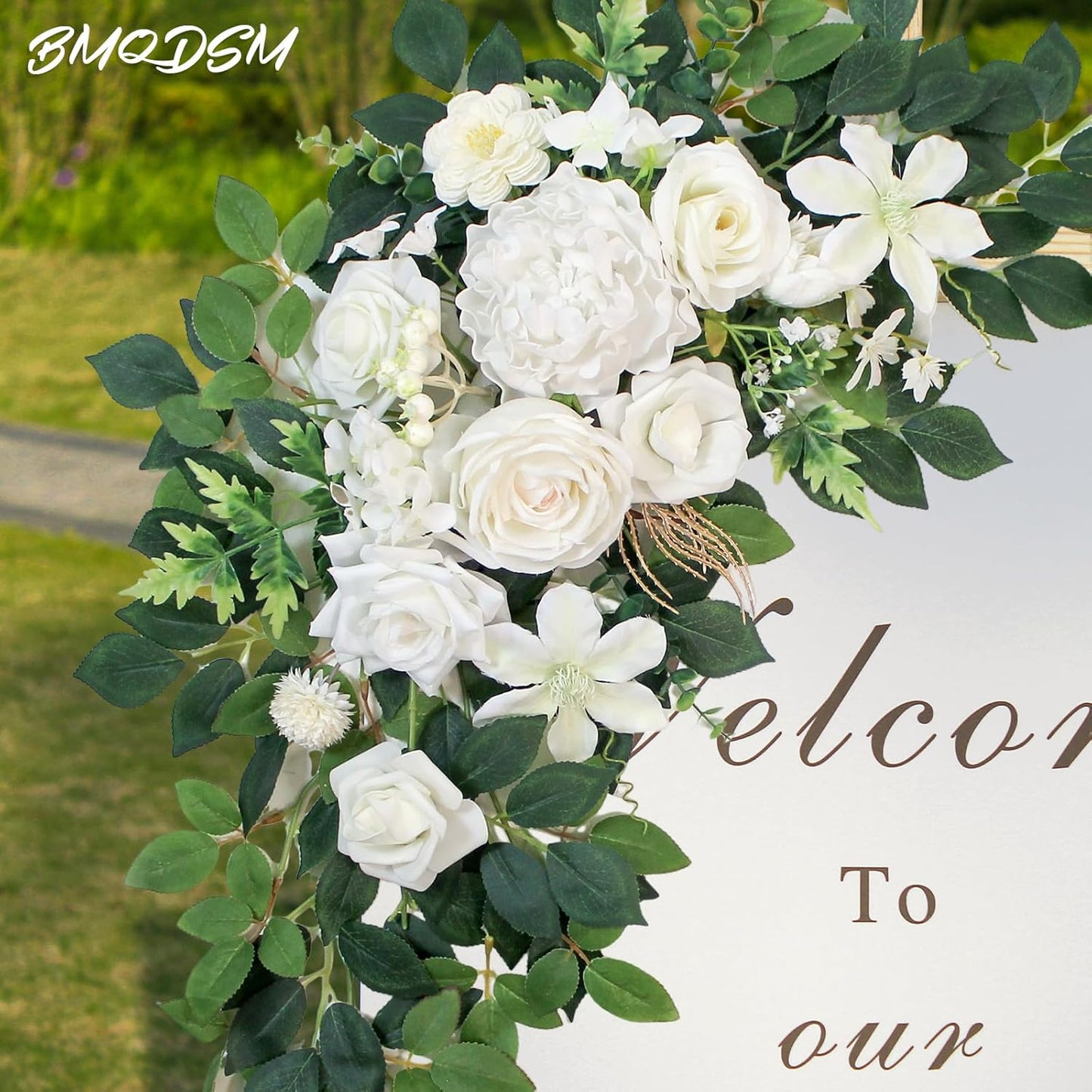 Pack of 2 Faux Flowers,Wedding Arch Flowers,Wisteria Hanging Flowers,Flower Garland Be Suited to Aisle Decorations for Wedding Ceremony,Wedding Arches for Ceremony