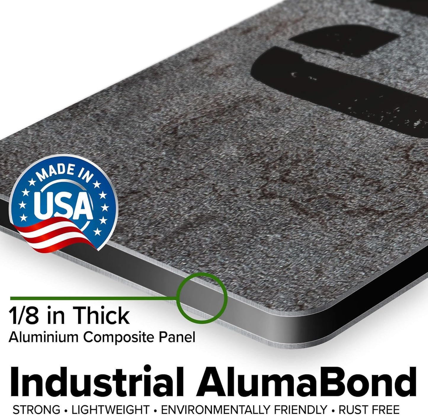 Custom Sign, Custom Street Sign, 11 Font Colors, 13 Font Styles, 4 Hole Options, 22 Sizes, 6x36 Inches, Rust Free DiBound, Fade Resistant, Made in USA by My Sign Center (Grunge Metal)