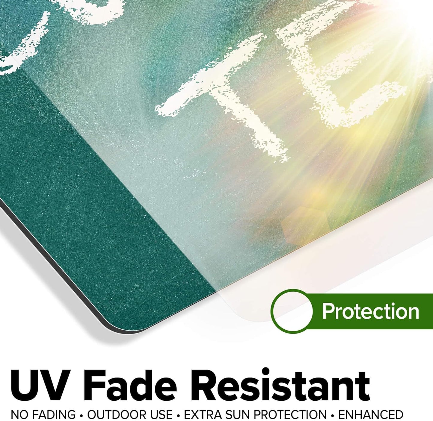 Custom Sign, Custom Street Sign, 11 Font Colors, 13 Font Styles, 4 Hole Options, 22 Sizes, 10x14 Inches, Rust Free DiBound, Fade Resistant, Made in USA by My Sign Center (Chalkboard Green)