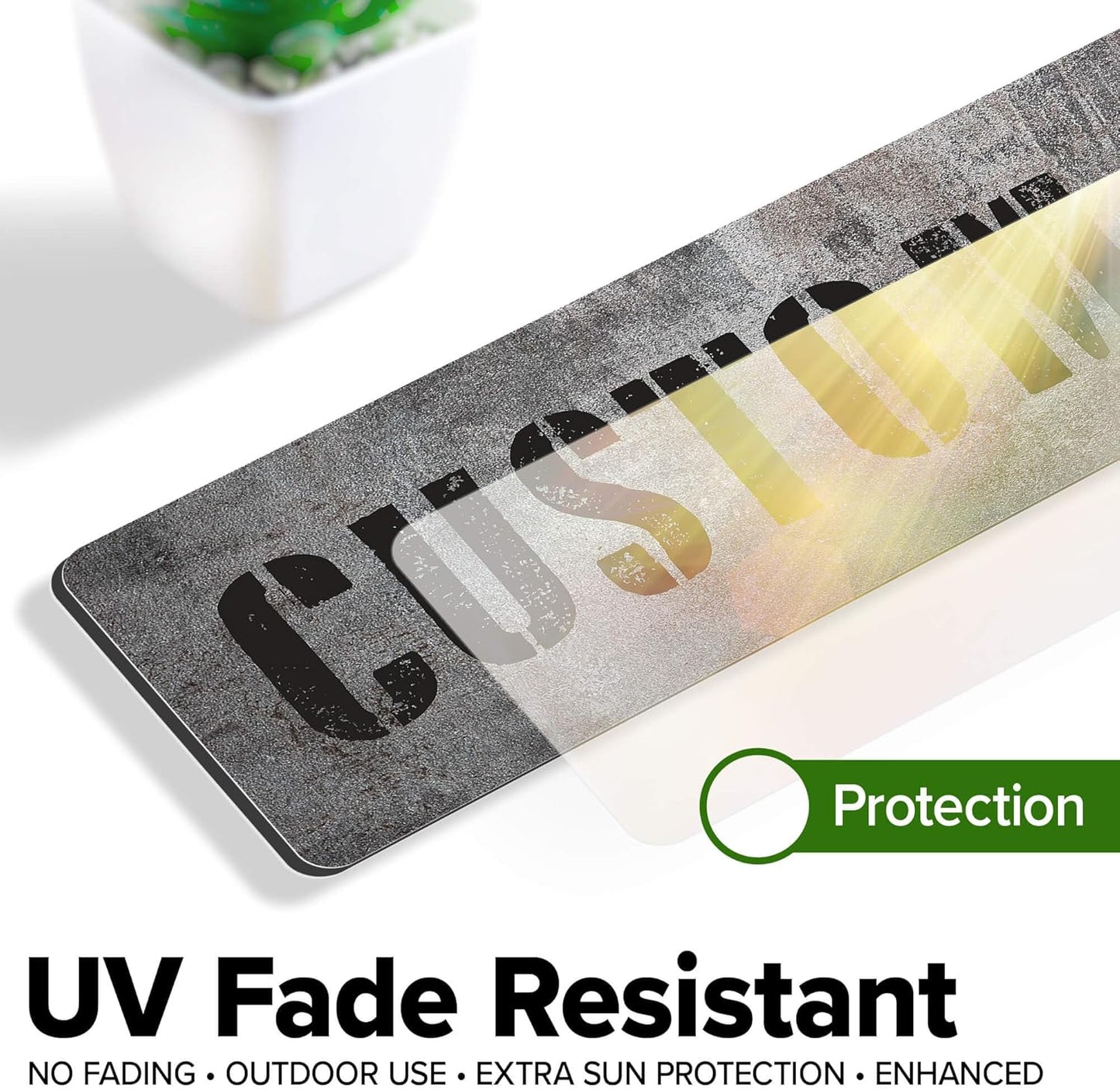 Custom Sign, Custom Street Sign, 11 Font Colors, 13 Font Styles, 4 Hole Options, 22 Sizes, 3x12 Inches, Ideal Christmas Gift, Rust Free DiBound, Fade Resistant, Made in USA by My Sign Center (Grunge