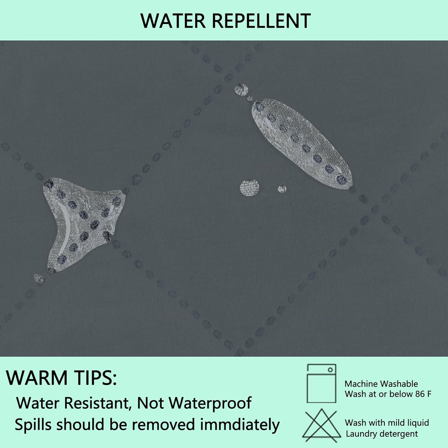 Reversible Loveseat Sofa Covers Couch Cover Furniture Protector(Loveseat Small,Dark Blue/Light Grey)