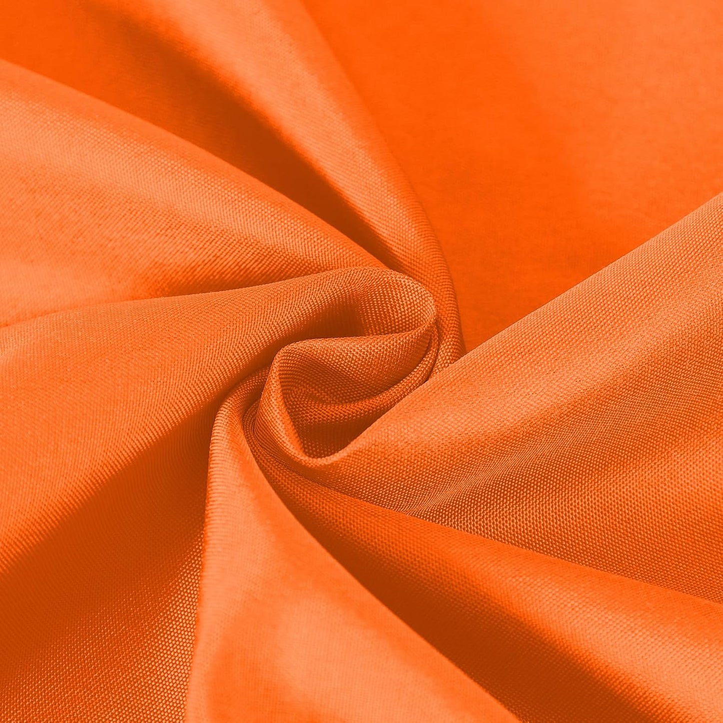 120 inch Round Tablecloth Washable Polyester Table Cloth Decorative Table Cover for Wedding Party Dining Banquet（120 inch,Orange）
