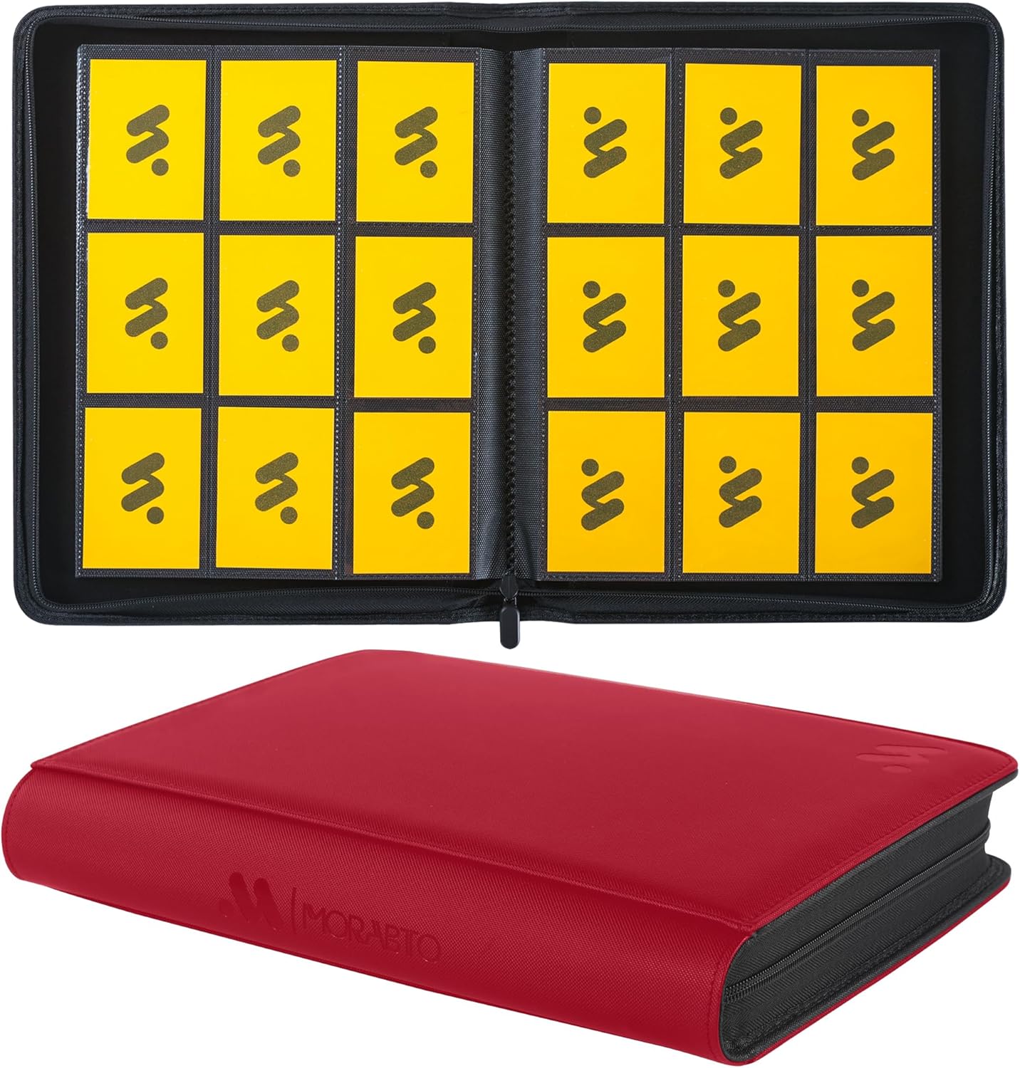 Card Binder 9 Pocket,Trading Card Binder Holds up to 360 Cards with 20 Sleeves,Zipper Card Holder Album Compatible with TCG Card/Game Cards/Sports Card