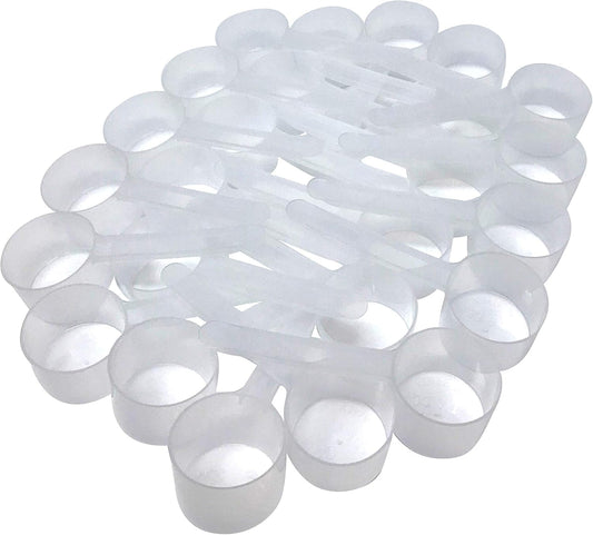 1/4 Cup (4 Tablespoon | 2 Oz. | 60 mL) Long Handle Scoop for Measuring Coffee, Pet Food, Grains, Protein, Spices and Other Dry Goods (Pack of 25)