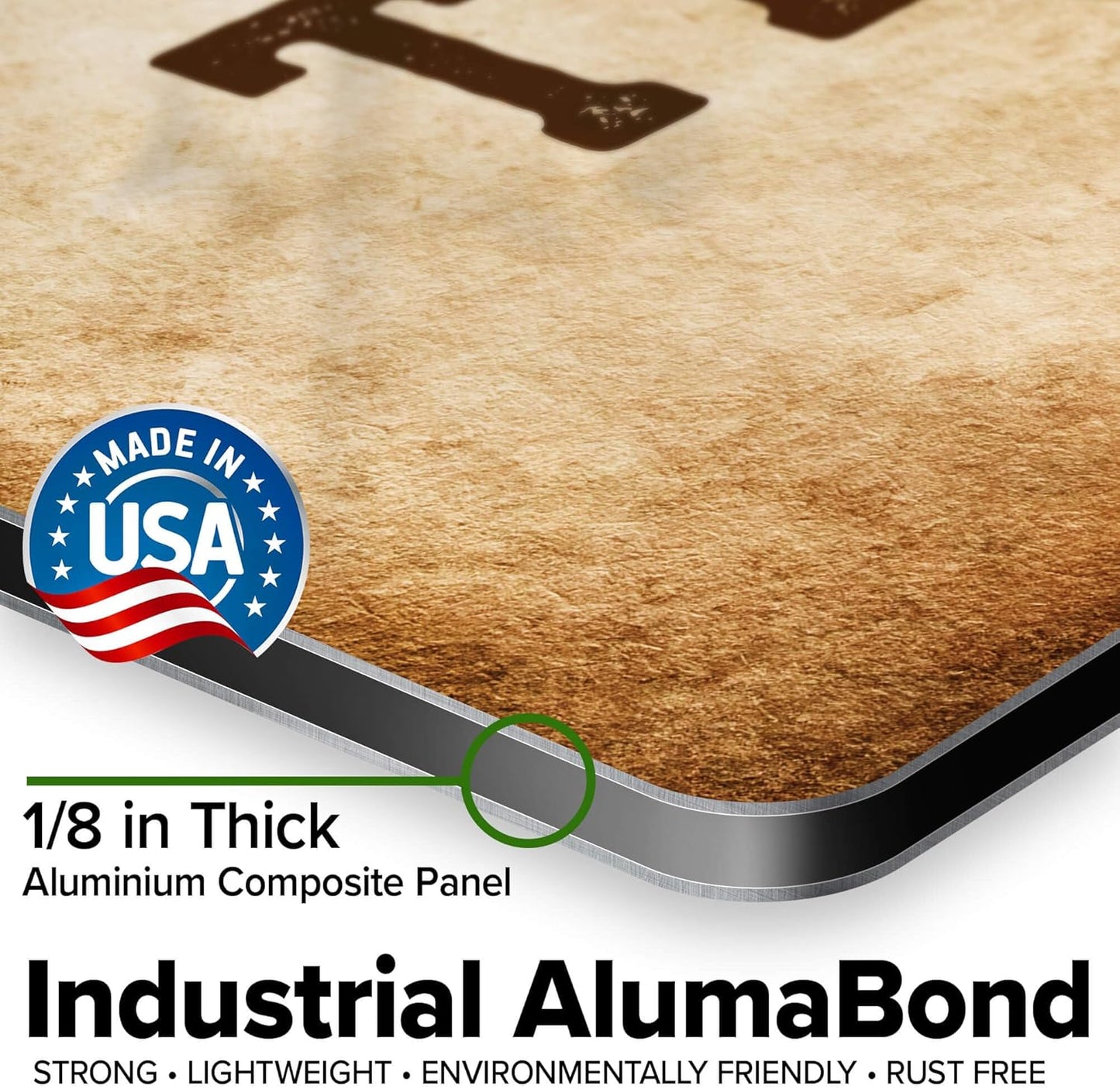 Custom Sign, Custom Street Sign, 11 Font Colors, 13 Font Styles, 4 Hole Options, 22 Sizes, 18x18 Inches, Rust Free DiBound, Fade Resistant, Made in USA by My Sign Center (Vintage)