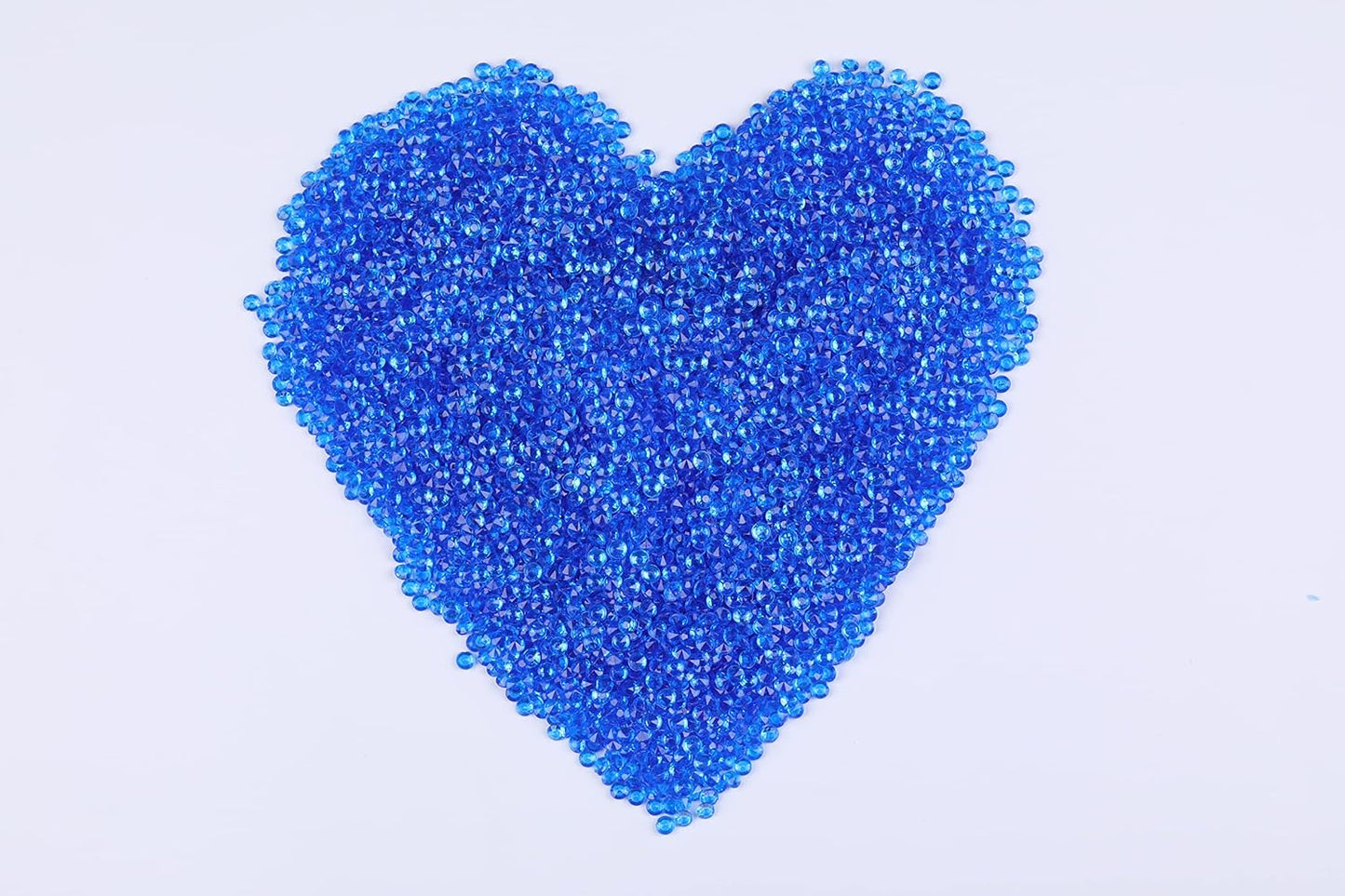 10000 pcs/Pack Wedding Table Scatter Confetti Crystals Acrylic Diamonds Vase Fillers 4.5 mm Rhinestones for Wedding, Bridal Shower, Vase Beads Decorations (Medium Blue)