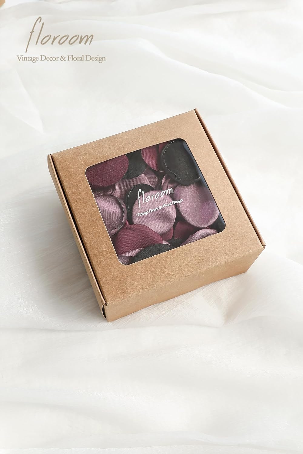 Floroom 300pcs Rose Petals Black Burgundy Faux Silk Flower Petals for Wedding Flower Girl Basket Aisle Scatter Dinner Table Centerpieces Party Confetti Bridal Shower Romantic Night Decoration