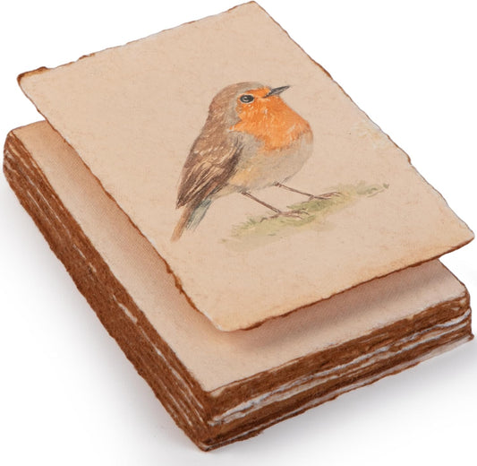 Wanderings Handmade Antique Deckle Edge Blank Cards - 4"x6" Package of 50 - Mixed Media Cards for Announcements Invitations Crafts - Thick Deckled Edge Paper 150 GSM Recycled Paper