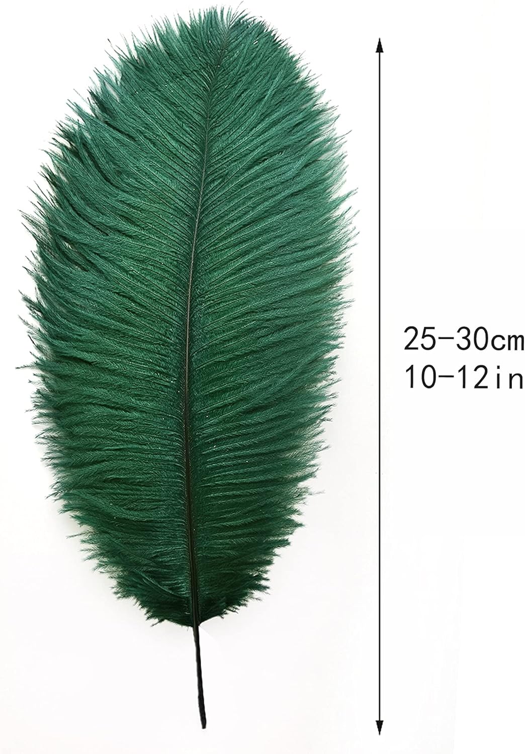 Ballinger Blackish Green Ostrich Feathers Bulk- 24pcs 10-12inch for Wedding Party Centerpieces Christmas Decor
