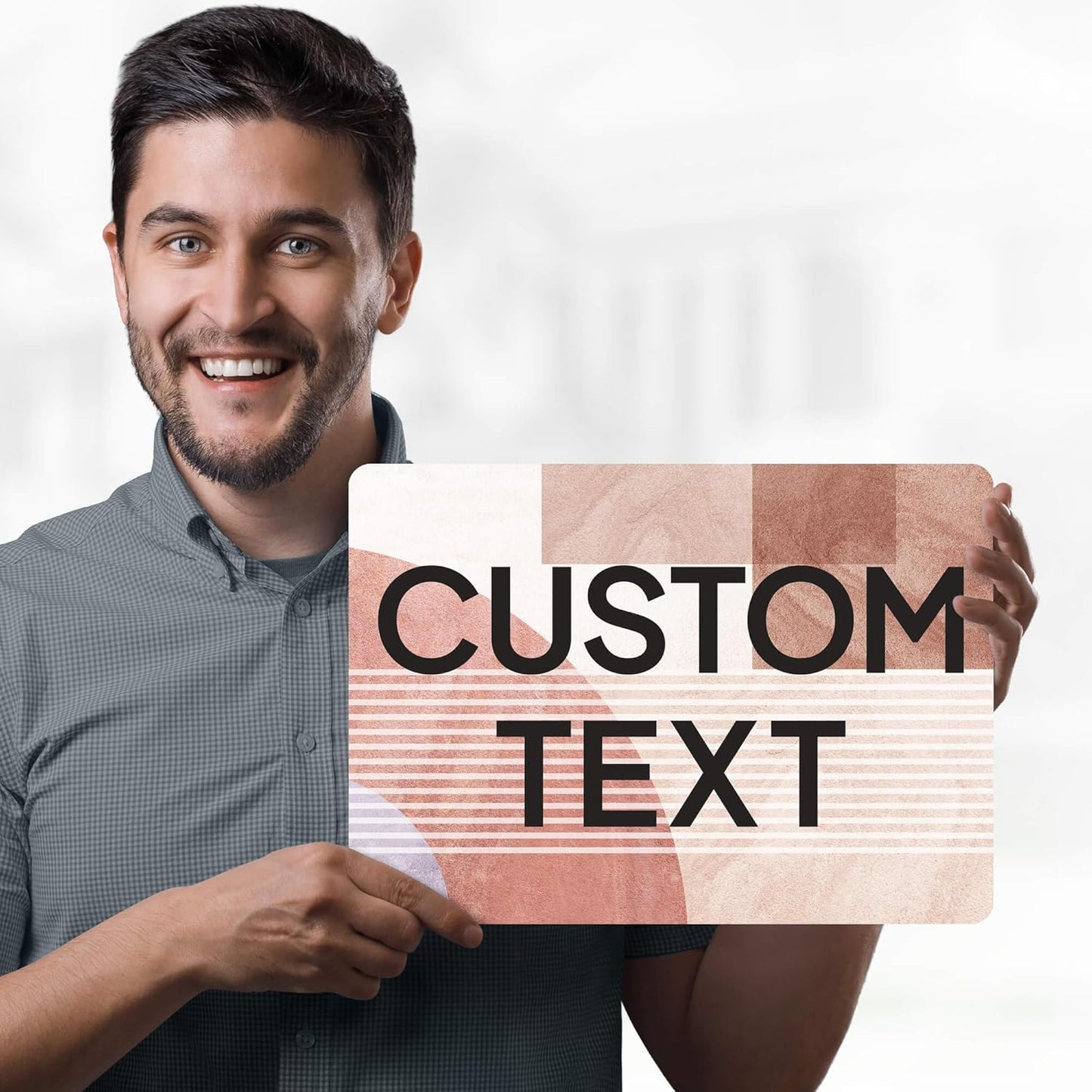 Custom Sign, Custom Street Sign, 11 Font Colors, 13 Font Styles, 4 Hole Options, 22 Sizes, 10x14 Inches, Rust Free DiBound, Fade Resistant, Made in USA by My Sign Center (Mid-Century Modern 1)