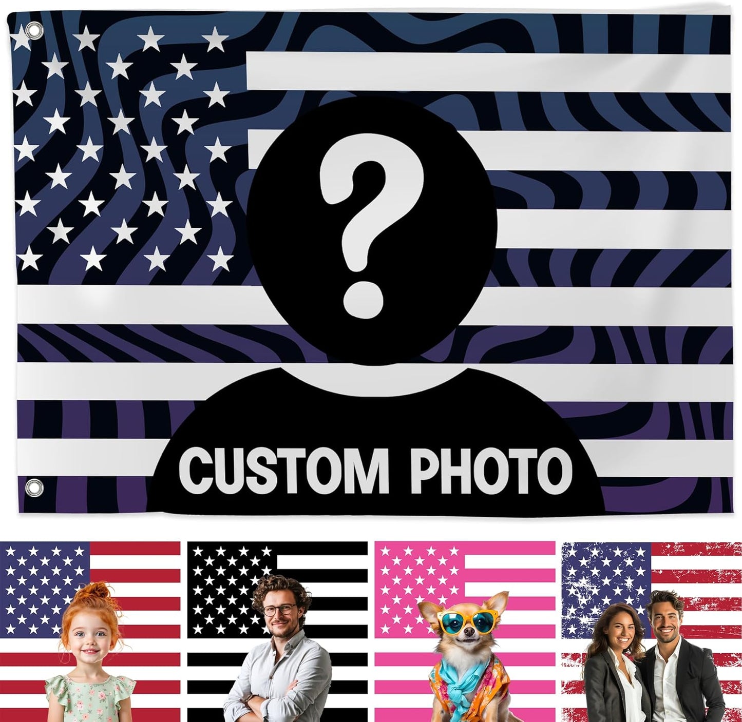 Custom Flag (1x1.5FT to 5x8FT) by DreamController for Business | Custom Outdoor Flags with Grommets for Advertising, Events | HD Printed Personalized Sign Flag | Express Dispatch & Shipping | Made in USA