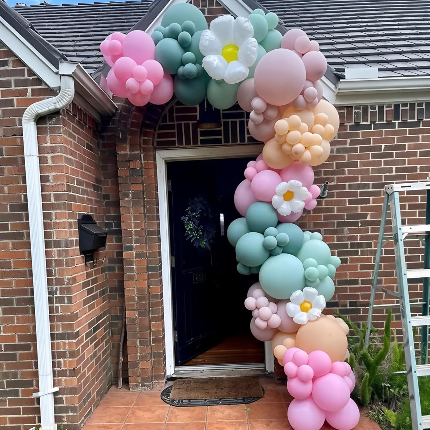 Pink Blue Green Balloons 12inch 60pcs Pale Pink Beige Light Pastel Blue White Sand Dusty Green Helium Latex Balloon for Arch Boho Birthday Garden Tea Party Decorations Bridal Baby Shower Wildflower