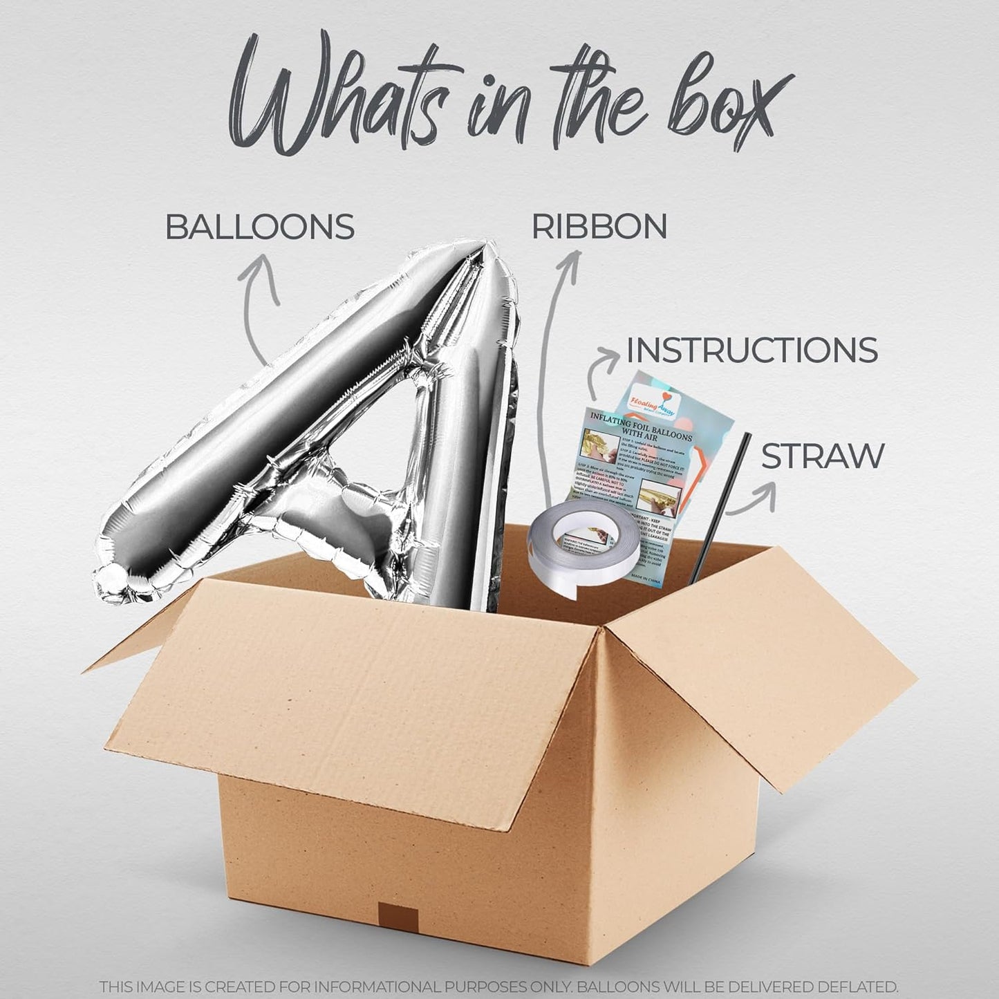 Letter Balloons - LETS GO GIRLS 16" Inch Alphabet Letters Foil Mylar Balloon Bachelorette or Hen Party Banner (Silver)