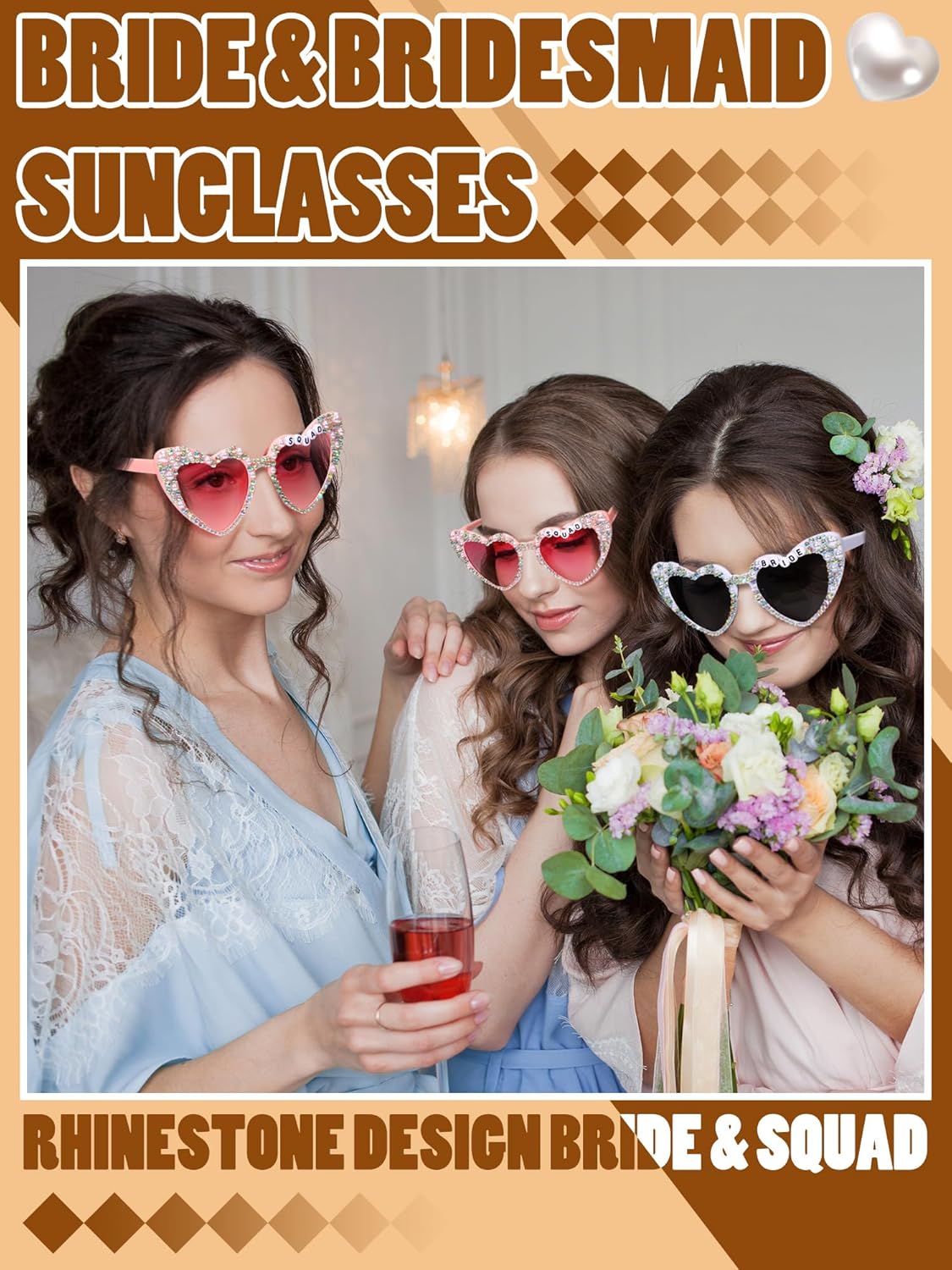 12 Pcs Bachelorette Party Sunglasses for Bridesmaids Bride Sunglasses for Wedding Party Favors