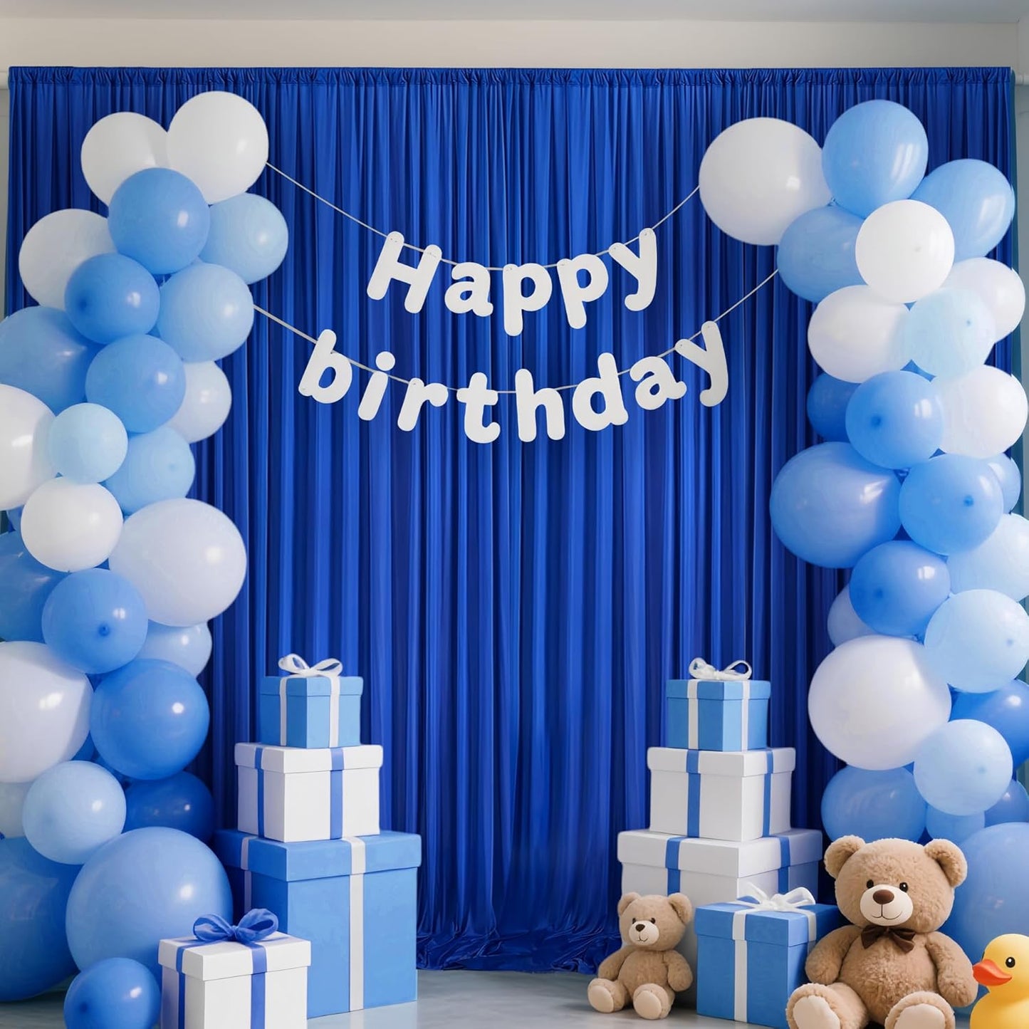 30x10ft Backdrop Curtains for Parties, 6 Panels 5x10ft Photography Backdrop Curtain with Rod Pocket,Backdrop Polyester Background Drapes,Wedding Backdrop Drapes for Birthday Baby Shower Home Decor