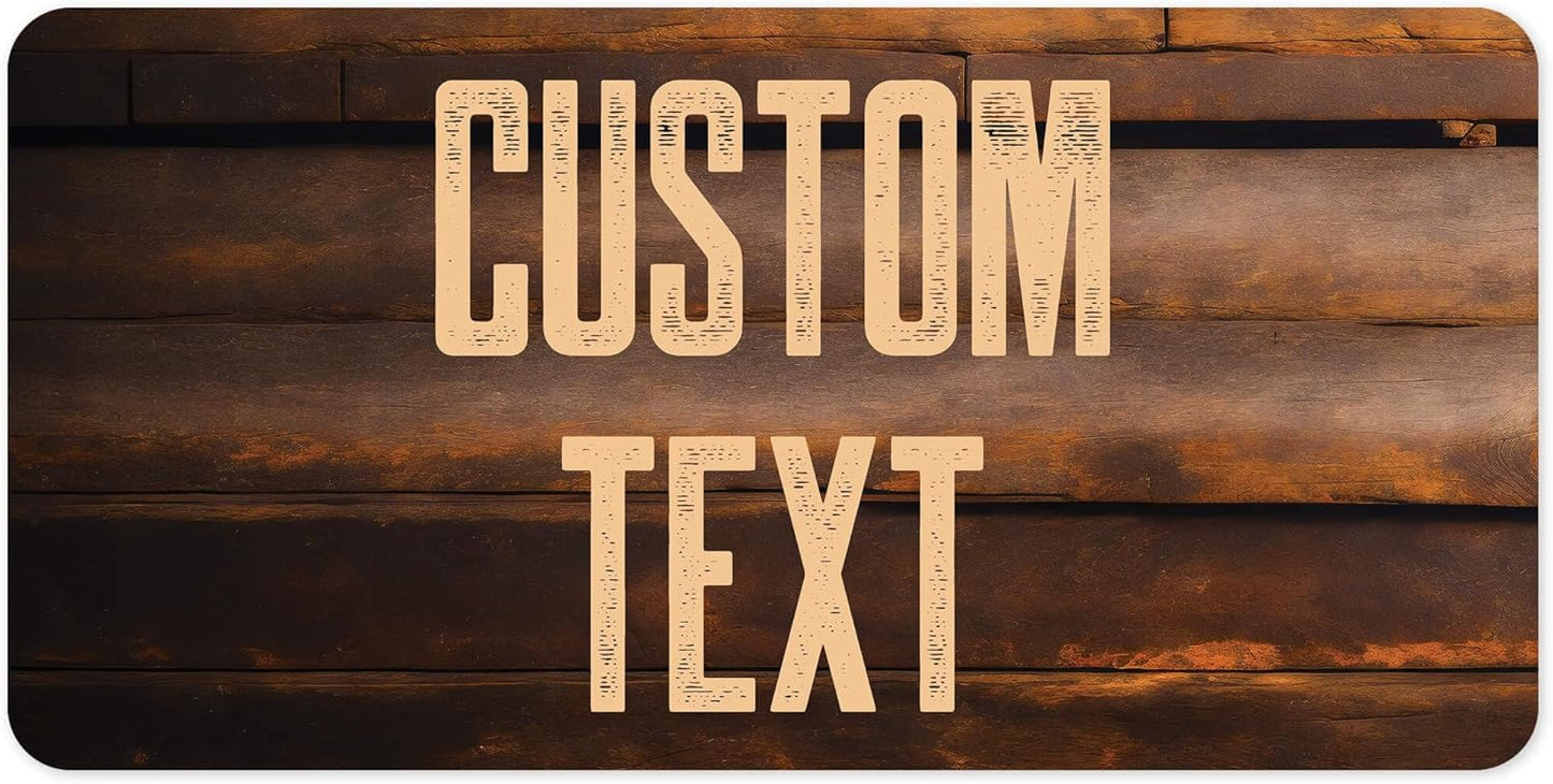 Custom Sign, Custom Street Sign, 11 Font Colors, 13 Font Styles, 4 Hole Options, 22 Sizes, 9x18 Inches, Rust Free DiBound, Fade Resistant, Made in USA by My Sign Center (Vintage Wood)