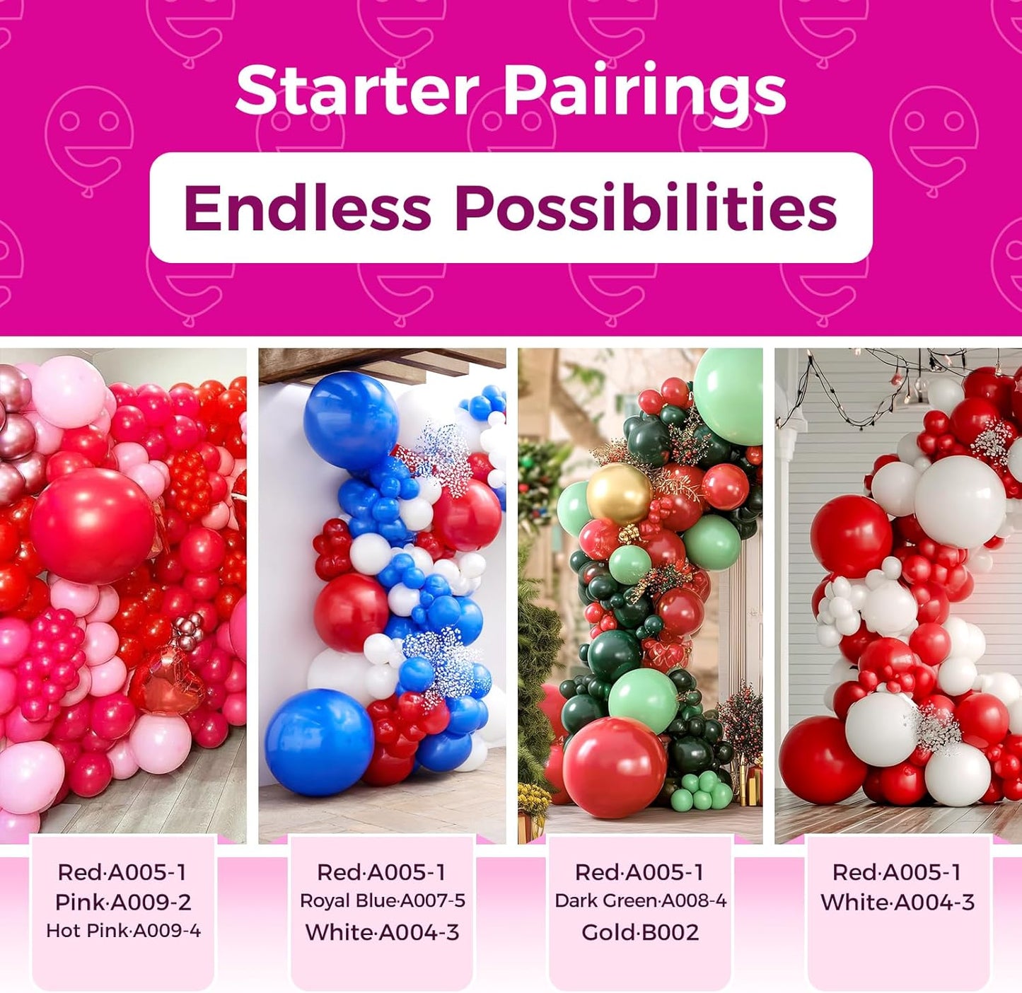 Bezente Red Balloons Latex Party Balloons - 150 Pack 5 inch Matte Red Helium Balloons for Christmas Wedding Anniversary New Year Birthday Party Decorations