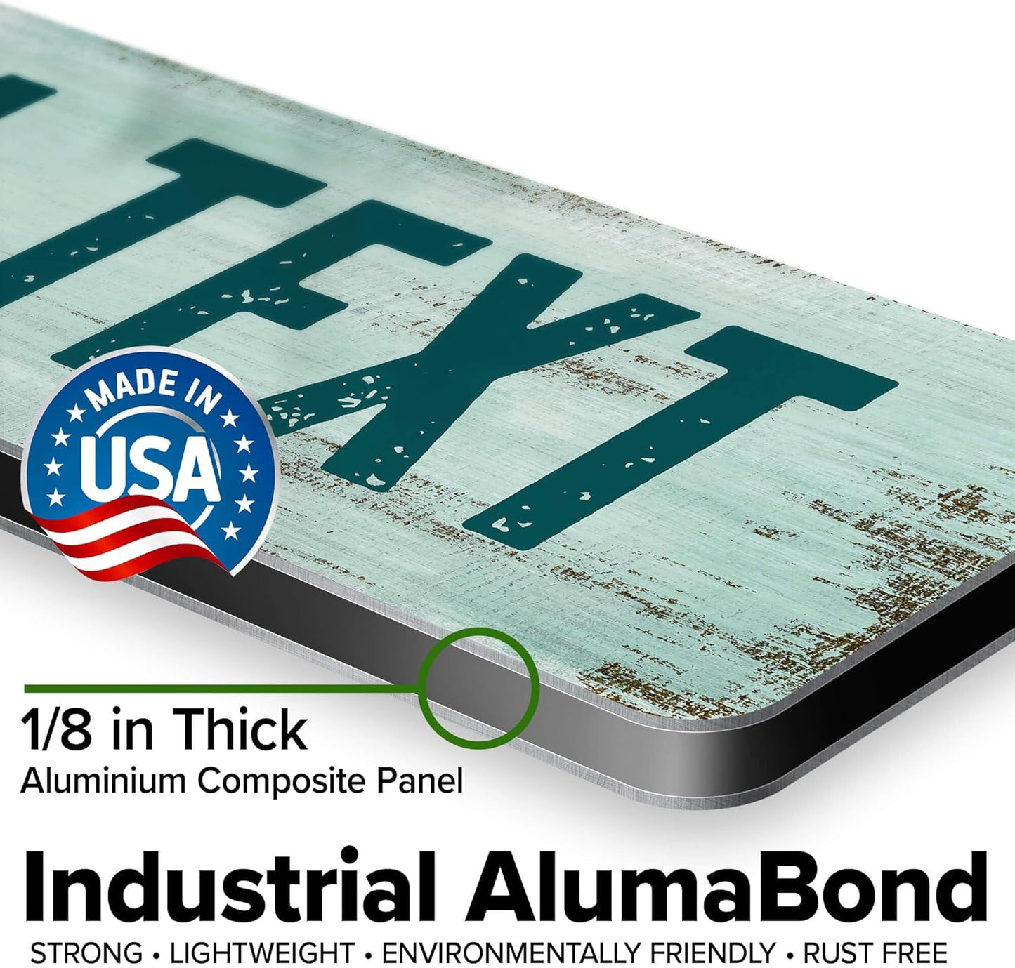 Custom Sign, Custom Street Sign, 11 Font Colors, 13 Font Styles, 4 Hole Options, 22 Sizes, 4x18 Inches, Rust Free DiBound, Fade Resistant, Made in USA by My Sign Center (Shabby Chic)