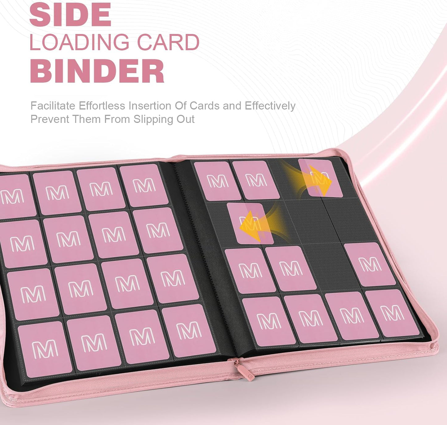 Premium Card Binder 16 Pocket,Trading Card Binder Holds up to 1000+Cards Sturdy Card Collection Album, Card Holder Folders for MTG, TCG, Game Cards & Sports Cards