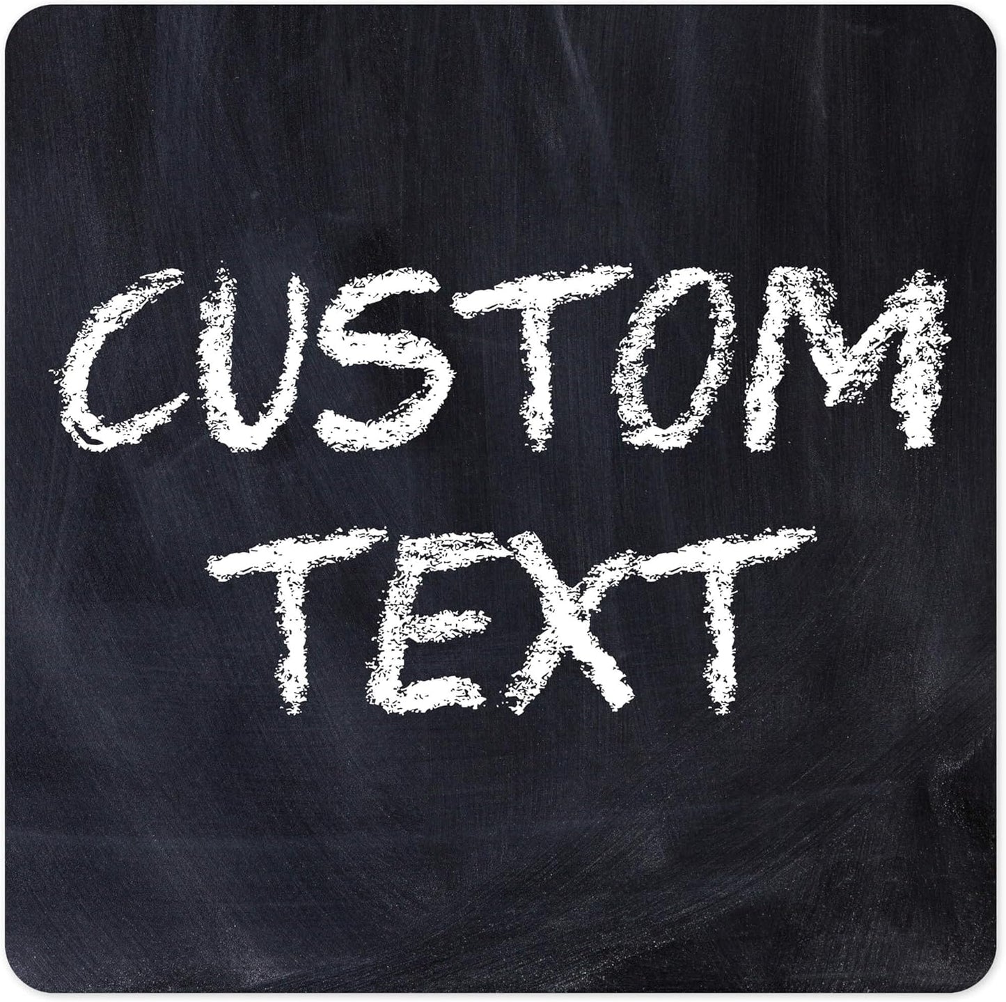 Custom Sign, Custom Street Sign, 11 Font Colors, 13 Font Styles, 4 Hole Options, 22 Sizes, 30x30 Inches, Rust Free DiBound, Fade Resistant, Made in USA by My Sign Center (Chalkboard Black)