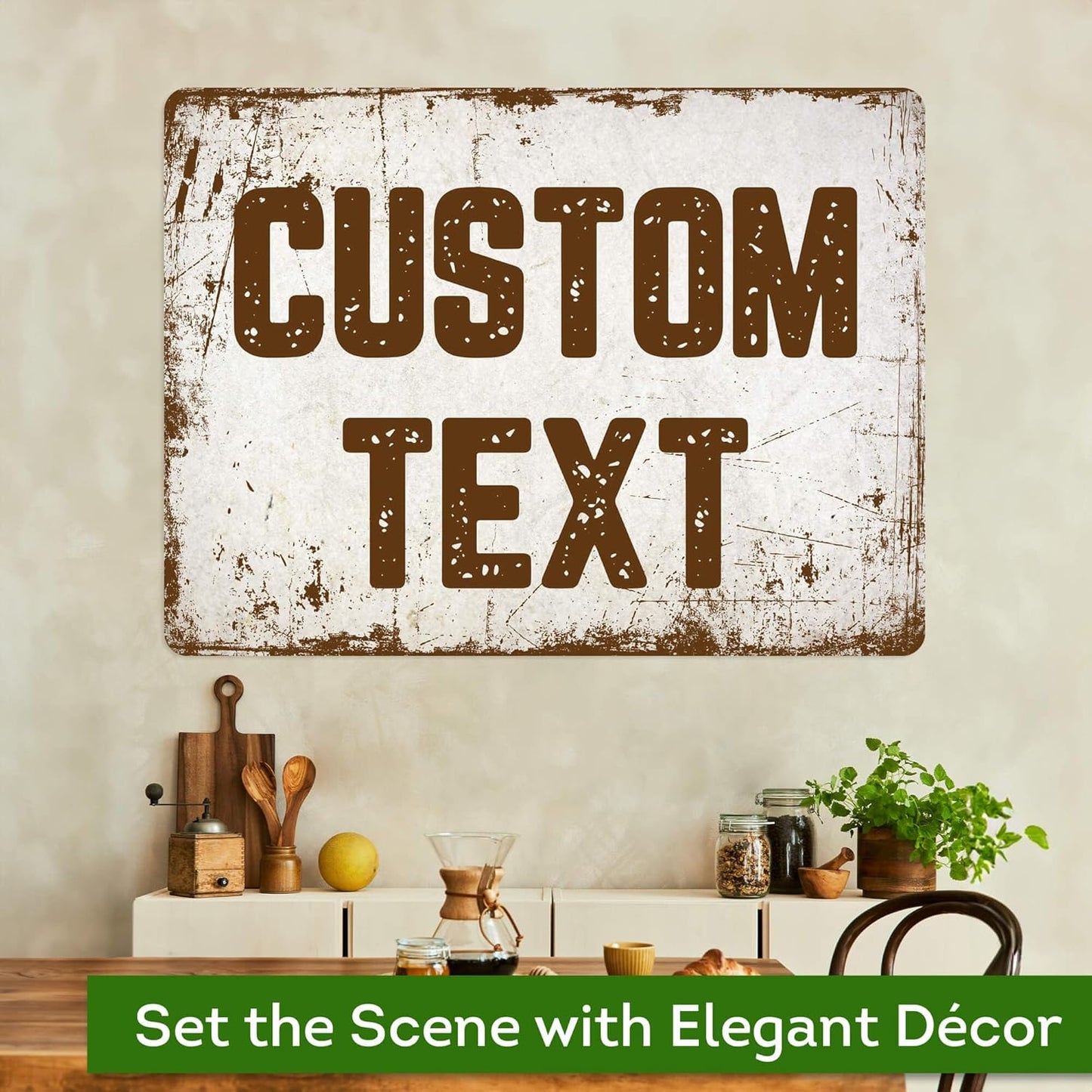 Custom Sign, Custom Street Sign, 11 Font Colors, 13 Font Styles, 4 Hole Options, 22 Sizes, 36x48 Inches, Rust Free DiBound, Fade Resistant, Made in USA by My Sign Center (Rustic)