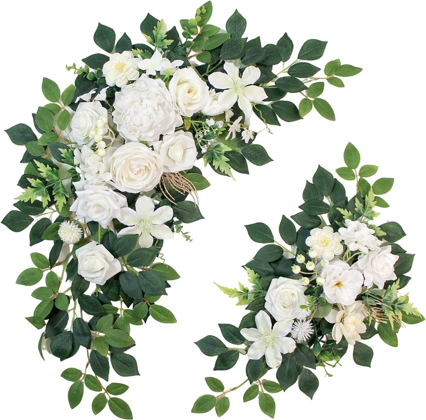 Pack of 2 Faux Flowers,Wedding Arch Flowers,Wisteria Hanging Flowers,Flower Garland Be Suited to Aisle Decorations for Wedding Ceremony,Wedding Arches for Ceremony