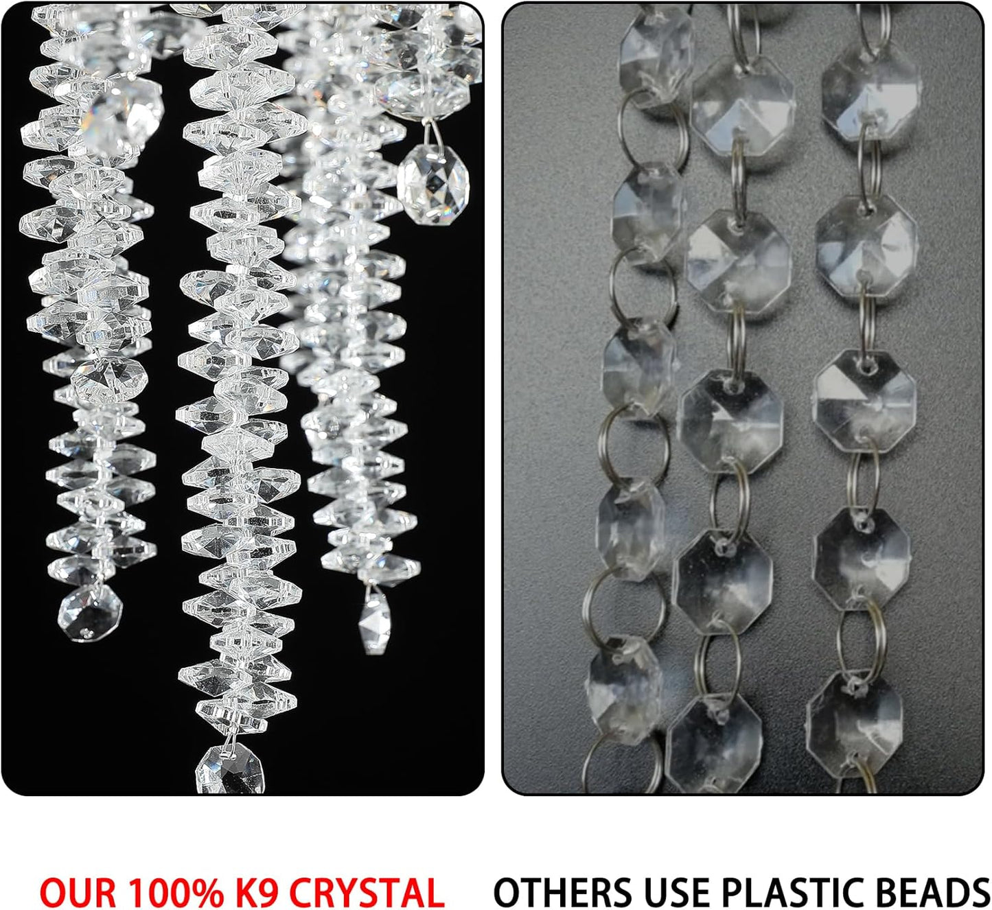 YUYI Modern Crystal Chandelier, 47.2" Gold Tree Branch Chandelier for Dining Room, Round Luxury High Ceiling Chandeliers Pendant Light Over Table, Hanging Fixture for Bedroom, Living Room, Kitchen