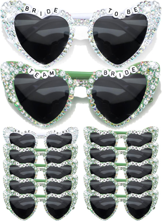 12 Pcs Bachelorette Party Sunglasses for Bridesmaids Bride Sunglasses for Wedding Party Favors
