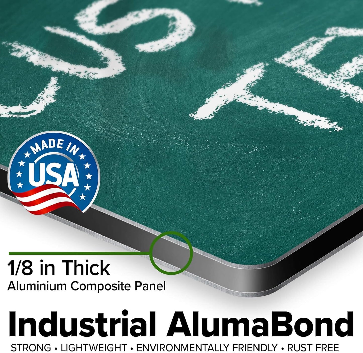 Custom Sign, Custom Street Sign, 11 Font Colors, 13 Font Styles, 4 Hole Options, 22 Sizes, 10x14 Inches, Rust Free DiBound, Fade Resistant, Made in USA by My Sign Center (Chalkboard Green)