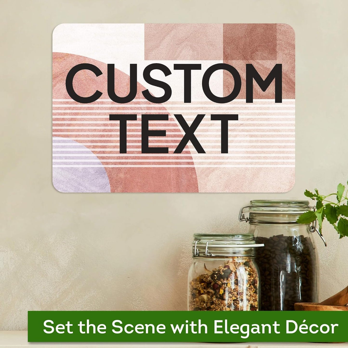 Custom Sign, Custom Street Sign, 11 Font Colors, 13 Font Styles, 4 Hole Options, 22 Sizes, 7x10 Inches, Rust Free DiBound, Fade Resistant, Made in USA by My Sign Center (Mid-Century Modern 1)