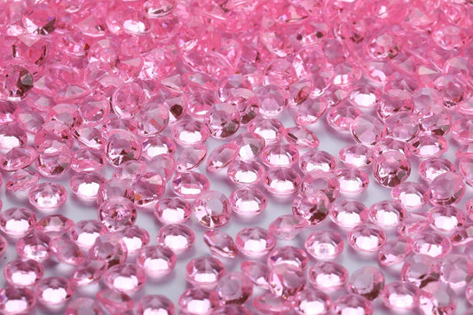 5000 pcs/Pack Wedding Table Scatter Confetti Crystals Acrylic Diamonds 6 mm Rhinestones for Wedding, Bridal Shower, Vase Beads Decorations (6mm, Pink)