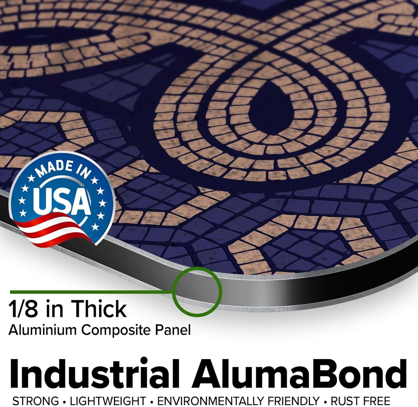 Custom Sign, Custom Street Sign, 11 Font Colors, 13 Font Styles, 4 Hole Options, 22 Sizes, 36x48 Inches, Rust Free DiBound, Fade Resistant, Made in USA by My Sign Center (Fauxsaic 1)