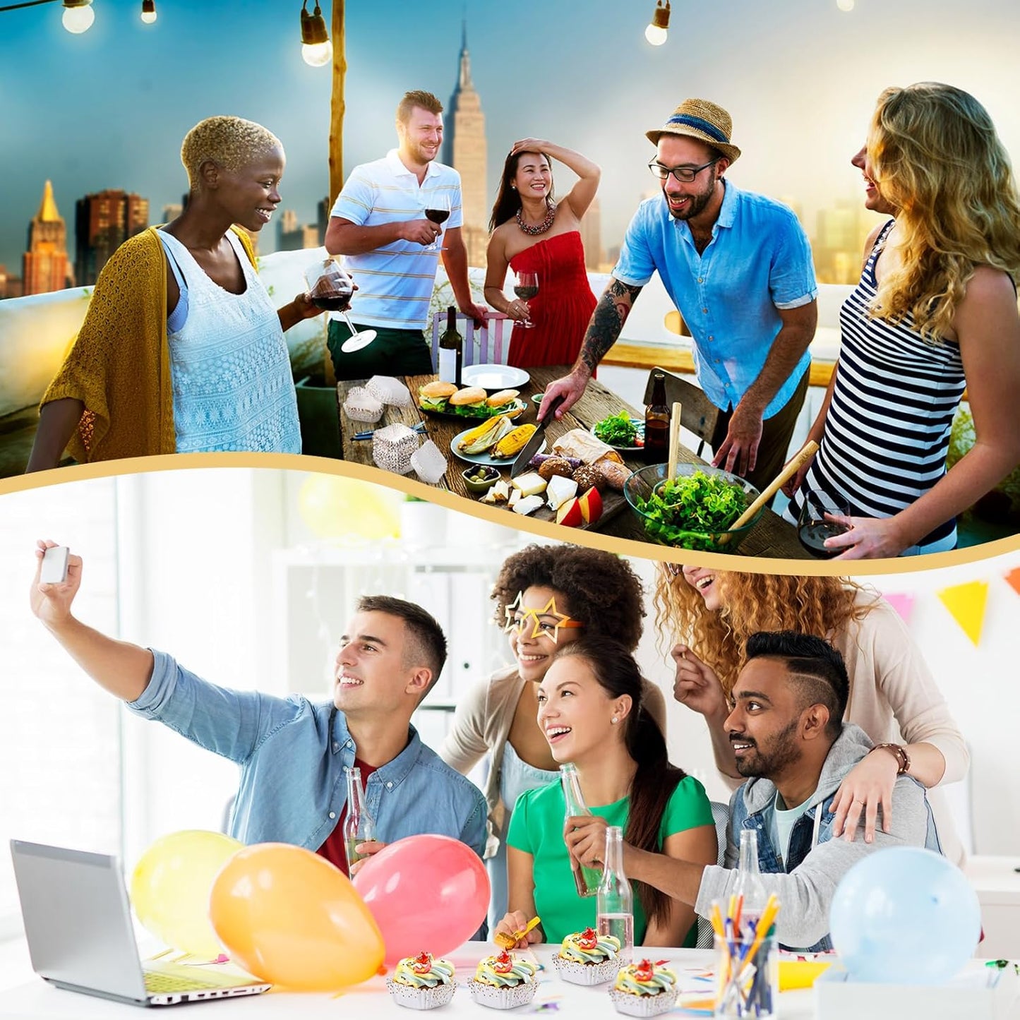 Tanlade 350 Pcs Square Mini Cupcake Liners Disposable Brownie Baking Pan Liners 1.77 Inch Paper Baking Cup for Cup and Cupcakes Party Supplies for Weddings Birthdays Bridal Showers(Gold Dots)