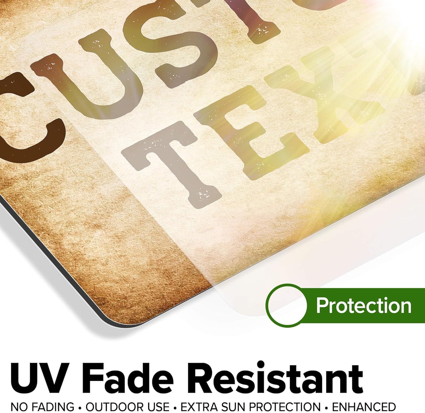 Custom Sign, Custom Street Sign, 11 Font Colors, 13 Font Styles, 4 Hole Options, 22 Sizes, 7x10 Inches, Rust Free DiBound, Fade Resistant, Made in USA by My Sign Center (Vintage)