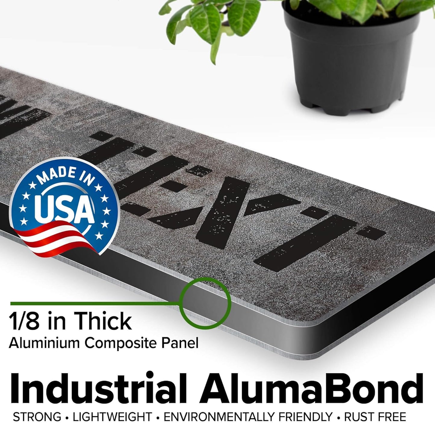 Custom Sign, Custom Street Sign, 11 Font Colors, 13 Font Styles, 4 Hole Options, 22 Sizes, 3x12 Inches, Ideal Christmas Gift, Rust Free DiBound, Fade Resistant, Made in USA by My Sign Center (Grunge