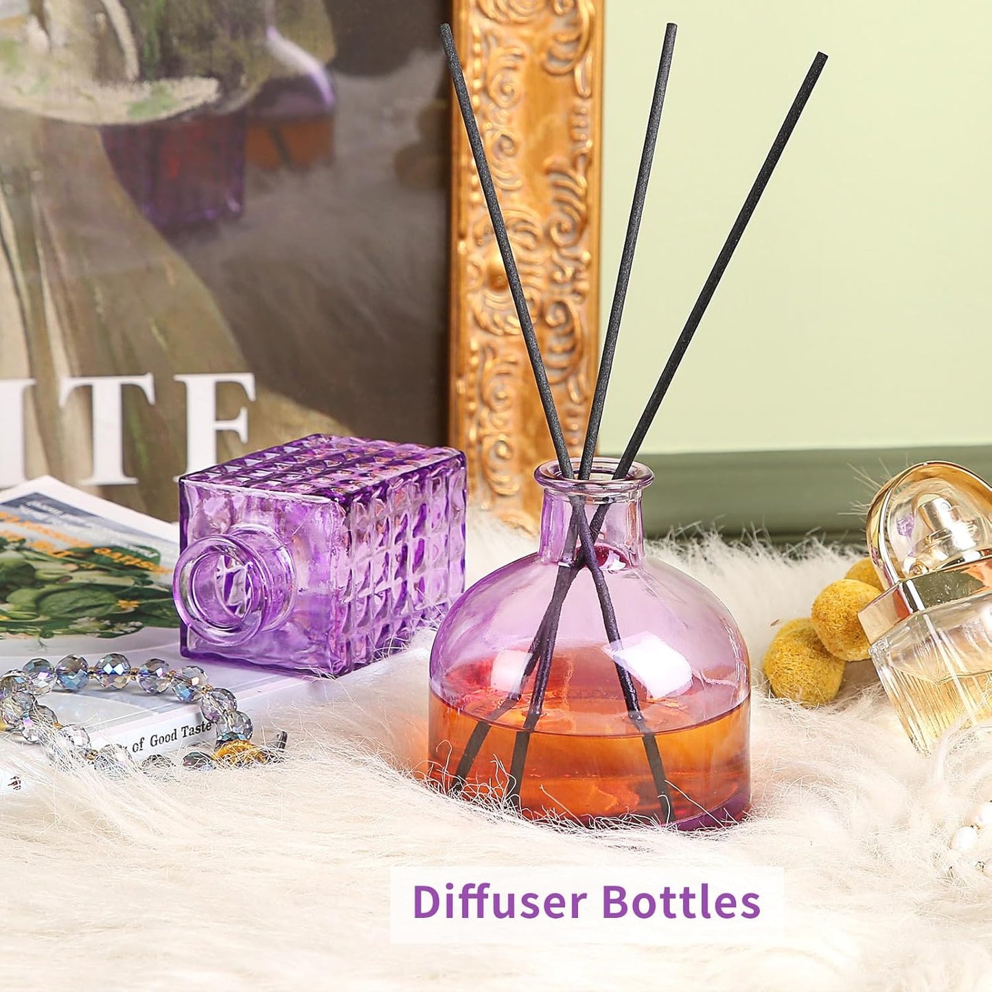 Glass Bud Vases in Bulk Set of 30 Pcs,Small Glass Vases for Flowers as Wedding Centerpieces for Tables,Clear Flower Vases Suitble for Wedding Decorations,Home Decor (Light Purple, 30 pcs)