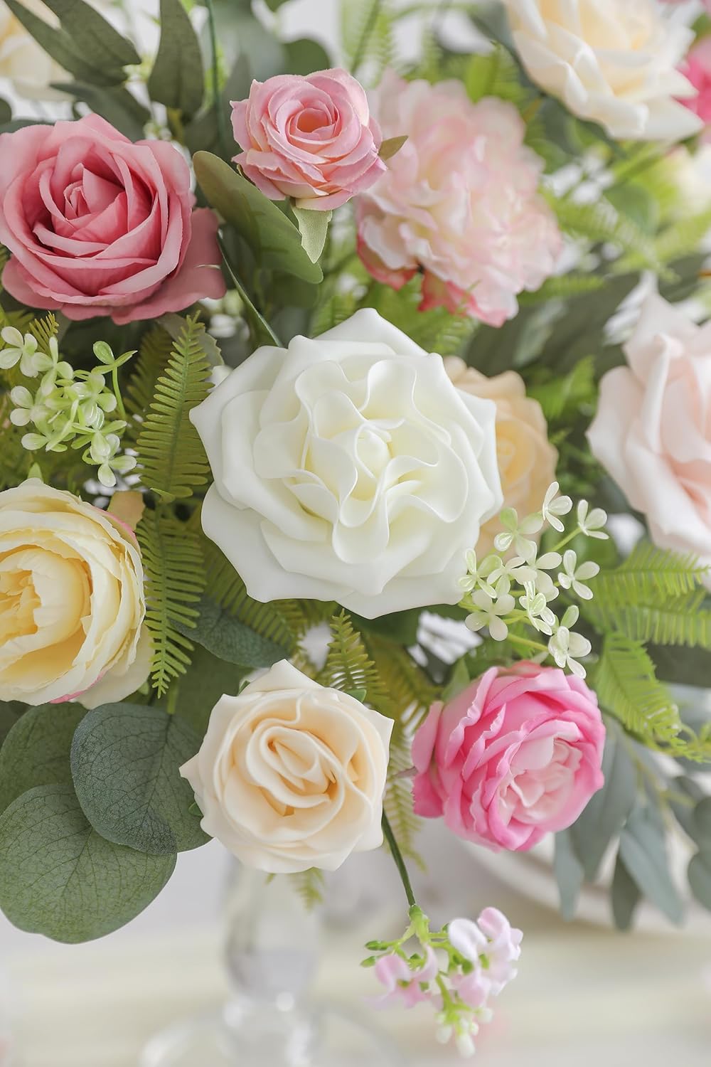 Serra Flora Artificial Flowers Combo Box Set for DIY Wedding Bouquets Centerpieces Arrangements Bridal Shower Party Home Decorations