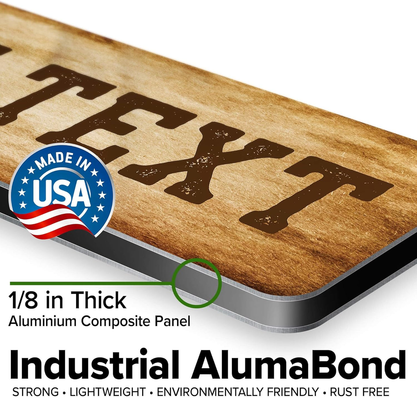 Custom Sign, Custom Street Sign, 11 Font Colors, 13 Font Styles, 4 Hole Options, 22 Sizes, 4x18 Inches, Rust Free DiBound, Fade Resistant, Made in USA by My Sign Center (Vintage)