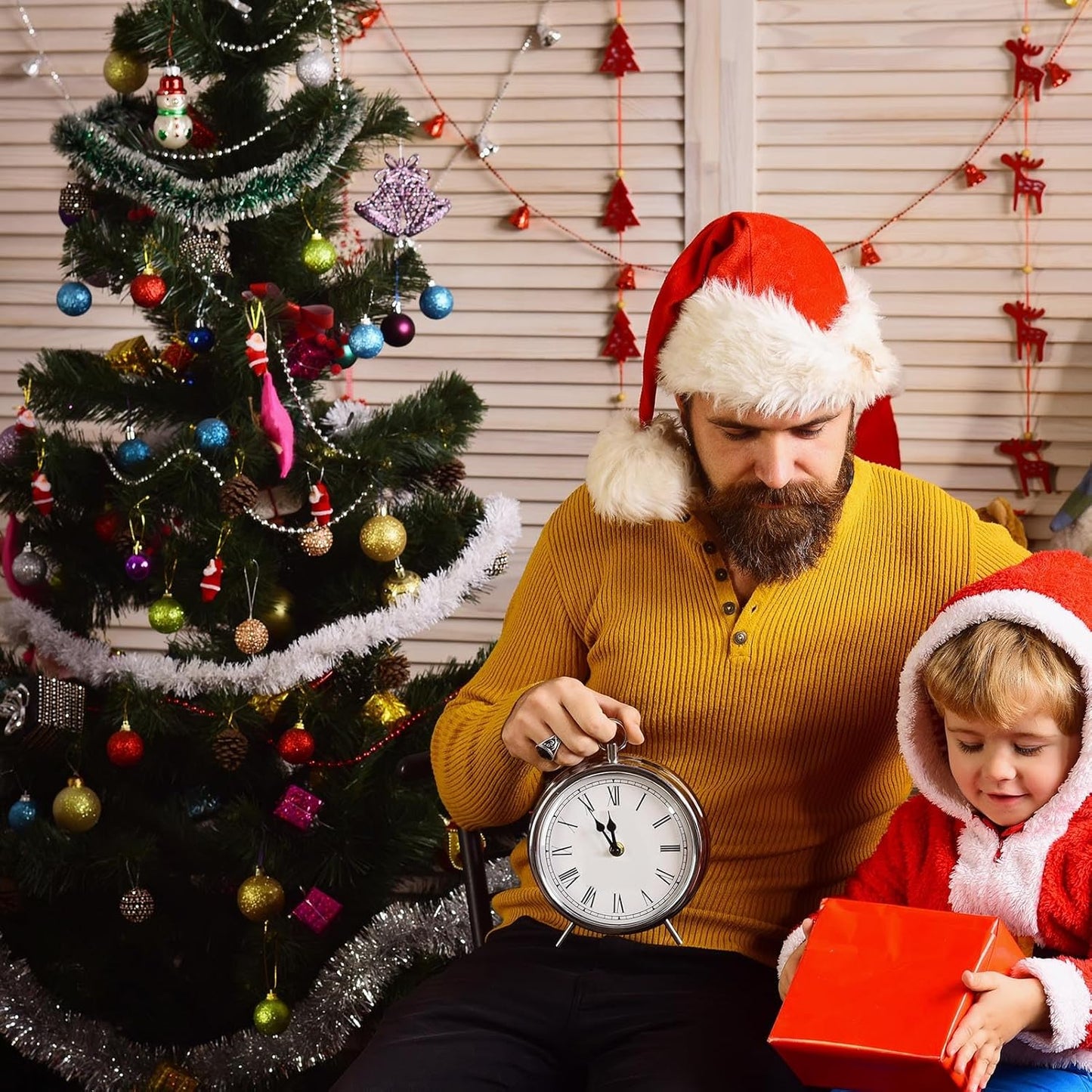 50 Feet Macaron White Christmas Tinsel Garland, Metallic Foil Twist Garland Wall Hanging Tinsel Banner Backdrop for Parade Floats, Easter, Mother's Day, Wedding Party Decorations (2in x 50ft)