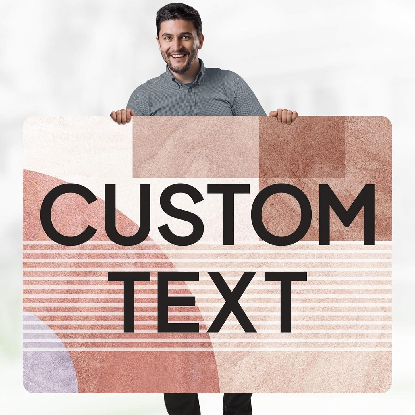 Custom Sign, Custom Street Sign, 11 Font Colors, 13 Font Styles, 4 Hole Options, 22 Sizes, 36x48 Inches, Rust Free DiBound, Fade Resistant, Made in USA by My Sign Center (Mid-Century Modern 1)