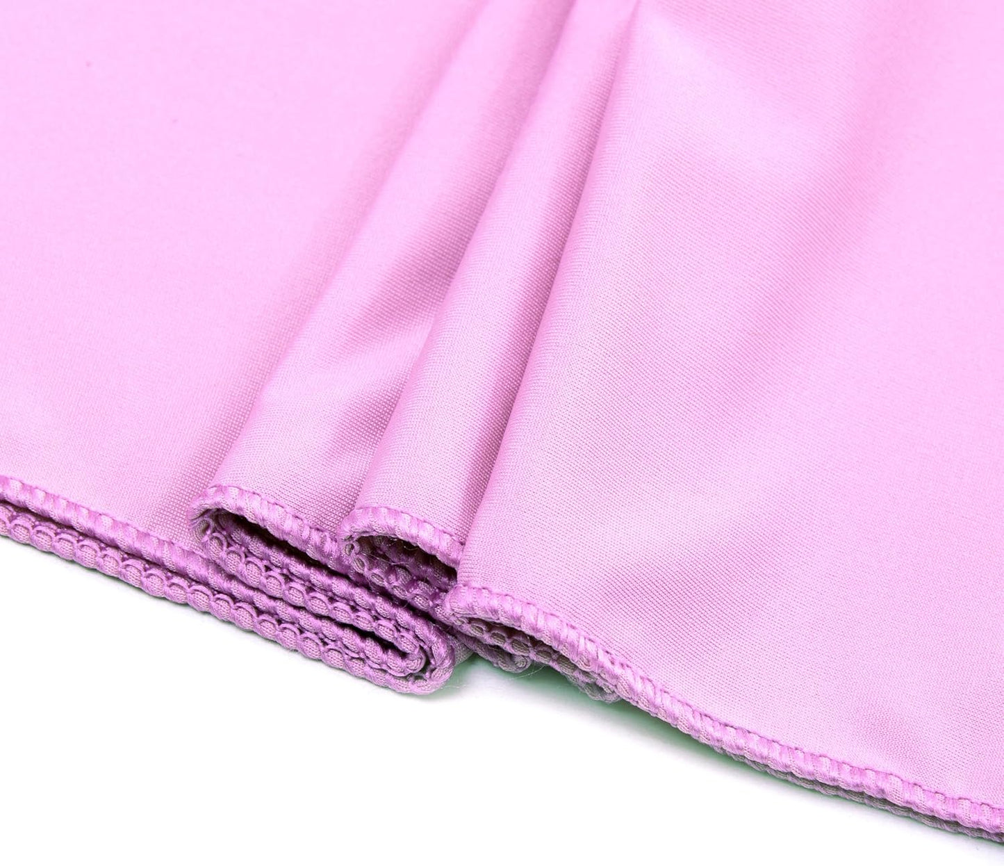 MDS Pack of 250 Spandex Chair Sashes Bows Elastic Stretch Dining Chair Bands Ties Without Slider Buckle Universal fits for Wedding Baby Shower Birthday Party Banquet Event Decoration - Pink