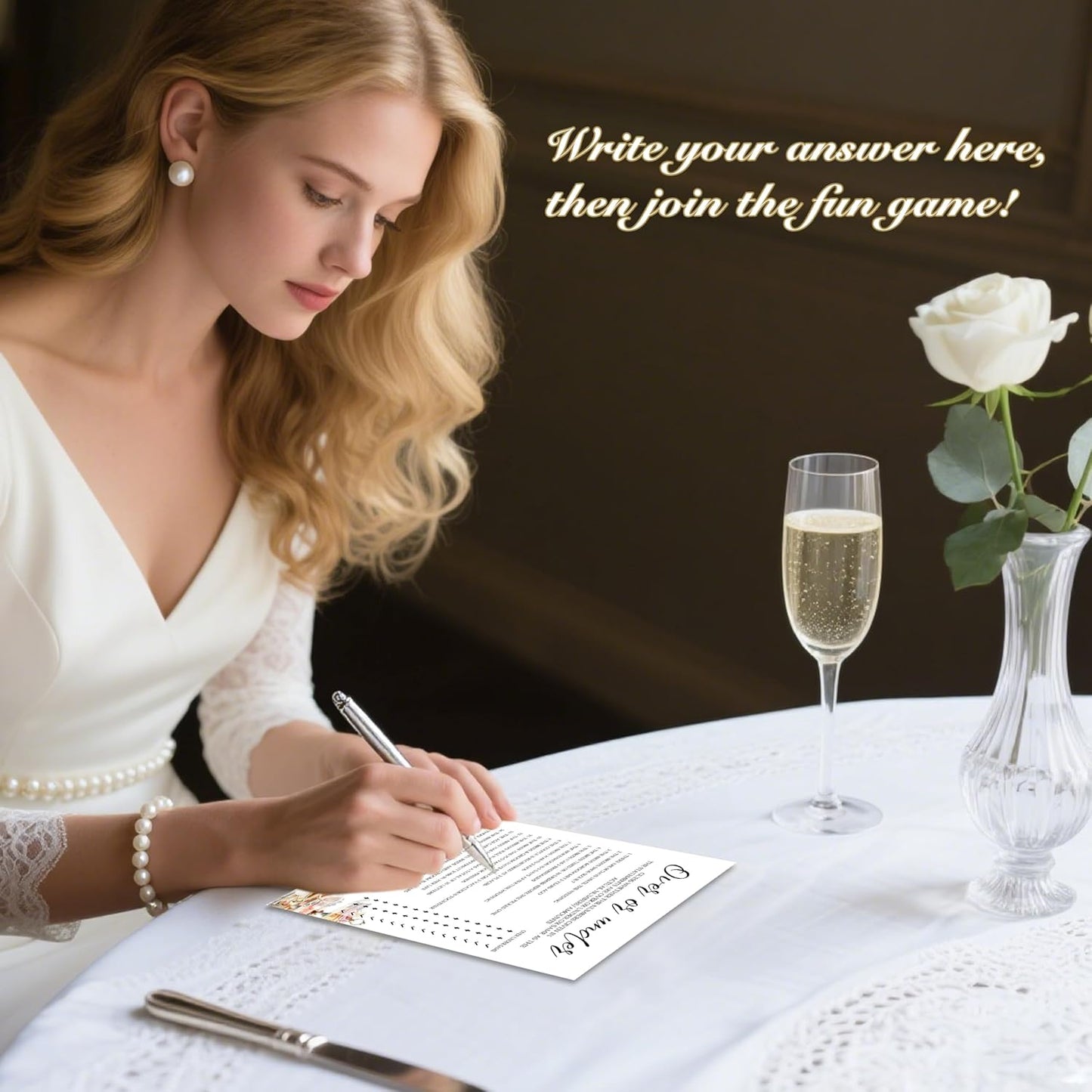 Fall Bridal Shower Games Cards, Over Or Under Wedding Bachelorette Party Games, Fall in Love Bridal Shower Decorations, 25 Cards, G04