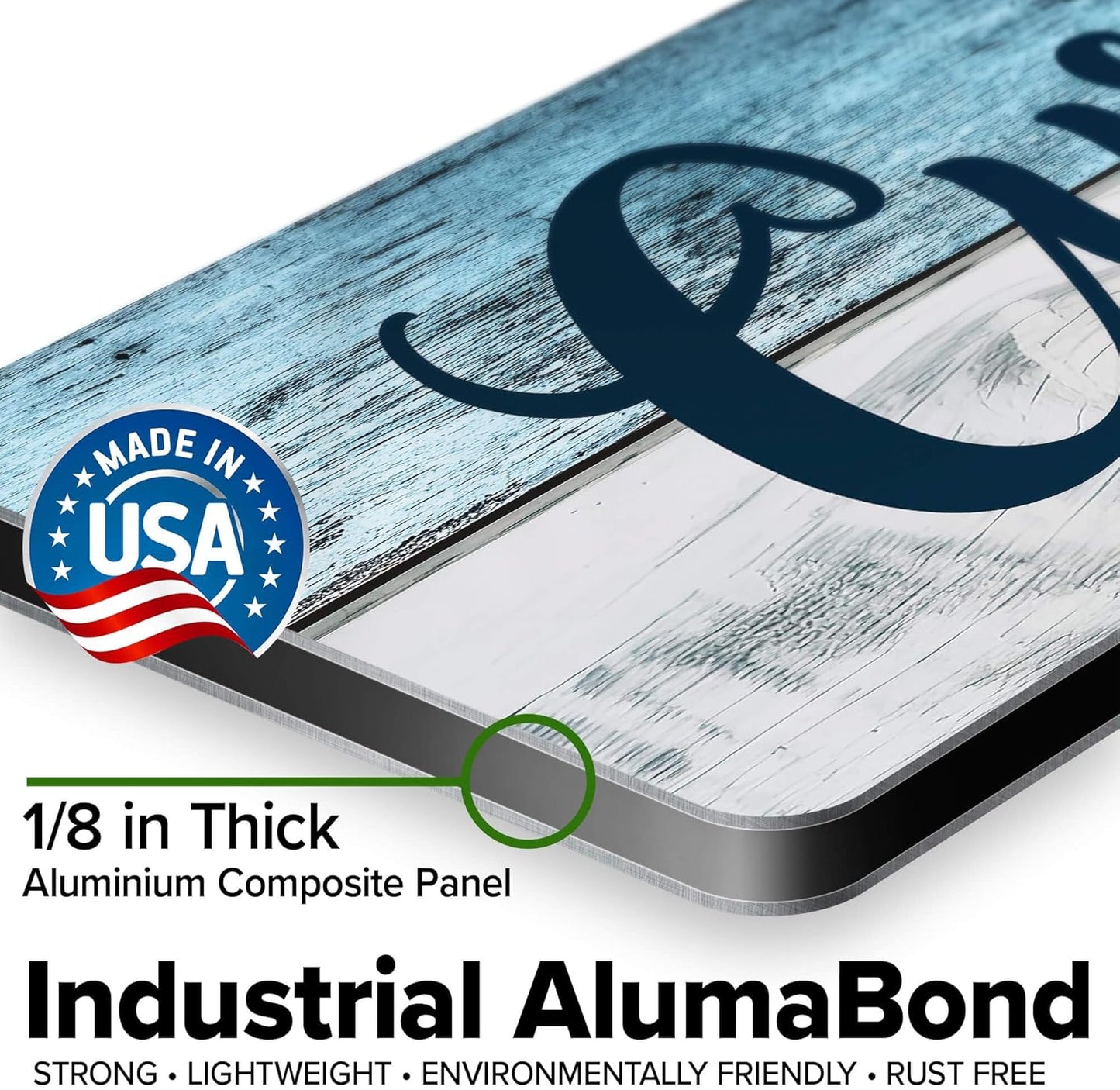 Custom Sign, Custom Street Sign, 11 Font Colors, 13 Font Styles, 4 Hole Options, 22 Sizes, 6x24 Inches, Rust Free DiBound, Fade Resistant, Made in USA by My Sign Center (Coastal)