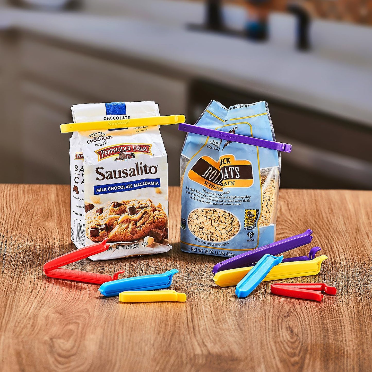 Keenpioneer Decorating/Icing Bag Sealing Clips, 78 Pack, Multipurpose for Food and Snack Storage, 4inch and 6inch Long