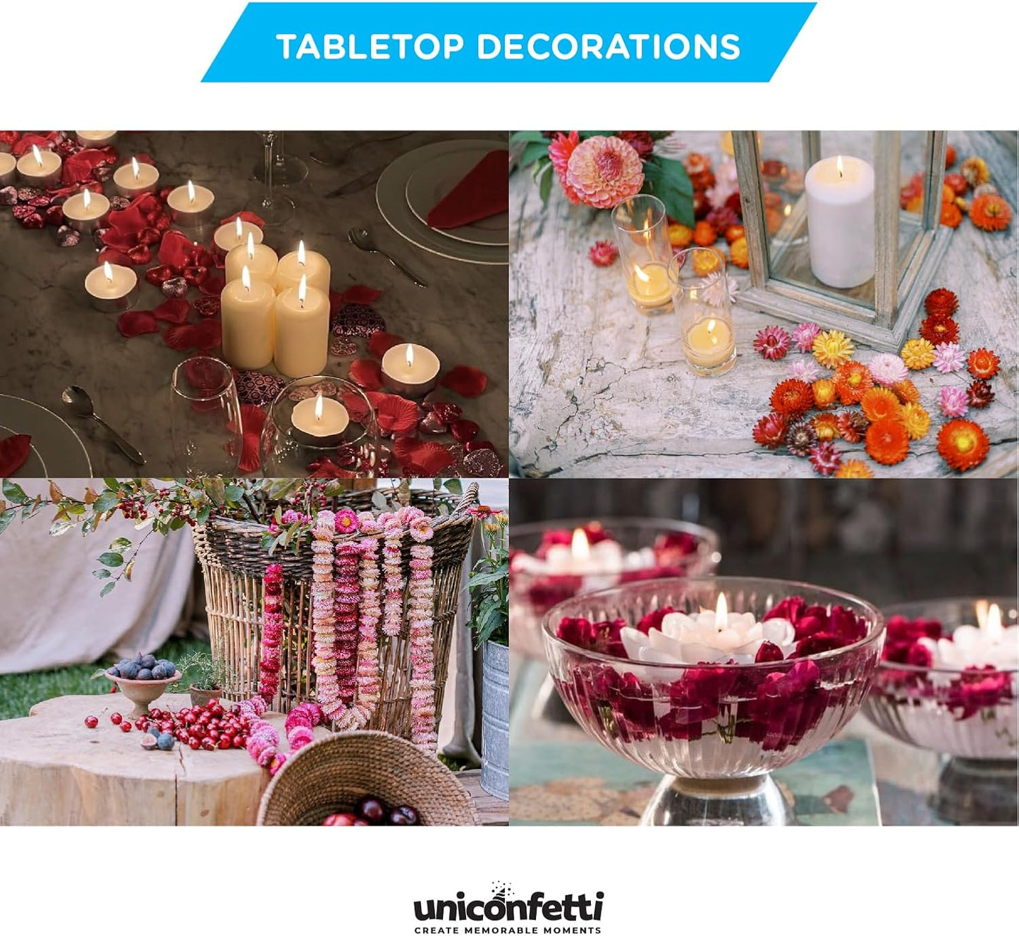 Dried Flower Yellow Lily Biodegradable Confetti - Real Flower Petals for Weddings, Flower Girl Toss, Wedding Send Off Ideas, Party Table Decoration | Boxed - 8oz (0.5lbs)