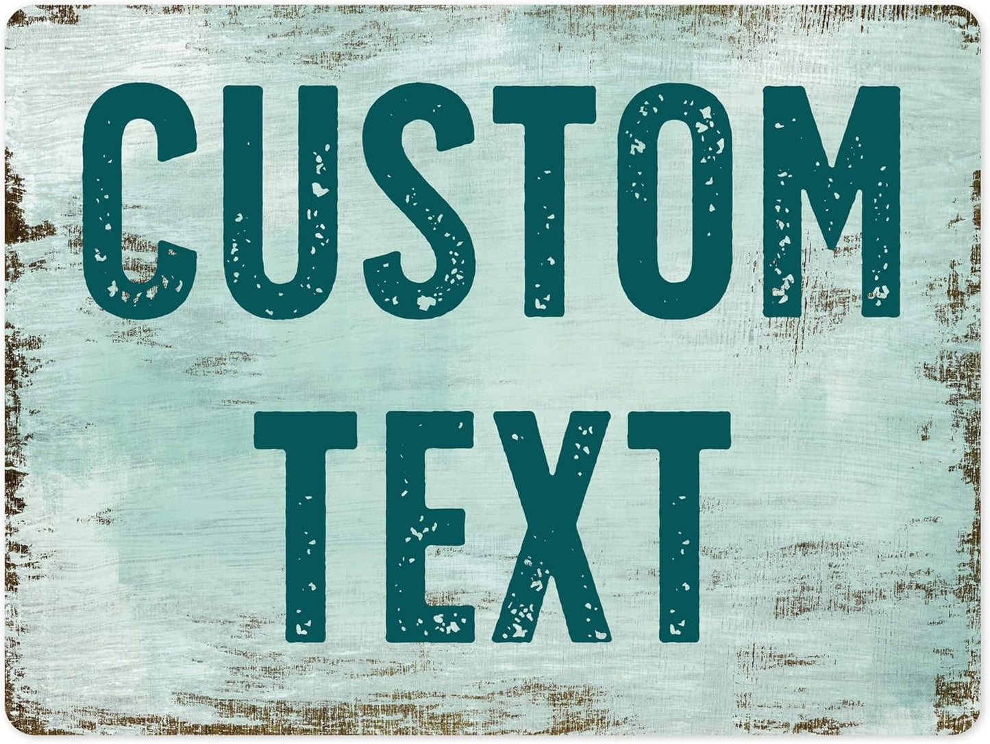 Custom Sign, Custom Street Sign, 11 Font Colors, 13 Font Styles, 4 Hole Options, 22 Sizes, 36x48 Inches, Rust Free DiBound, Fade Resistant, Made in USA by My Sign Center (Shabby Chic)